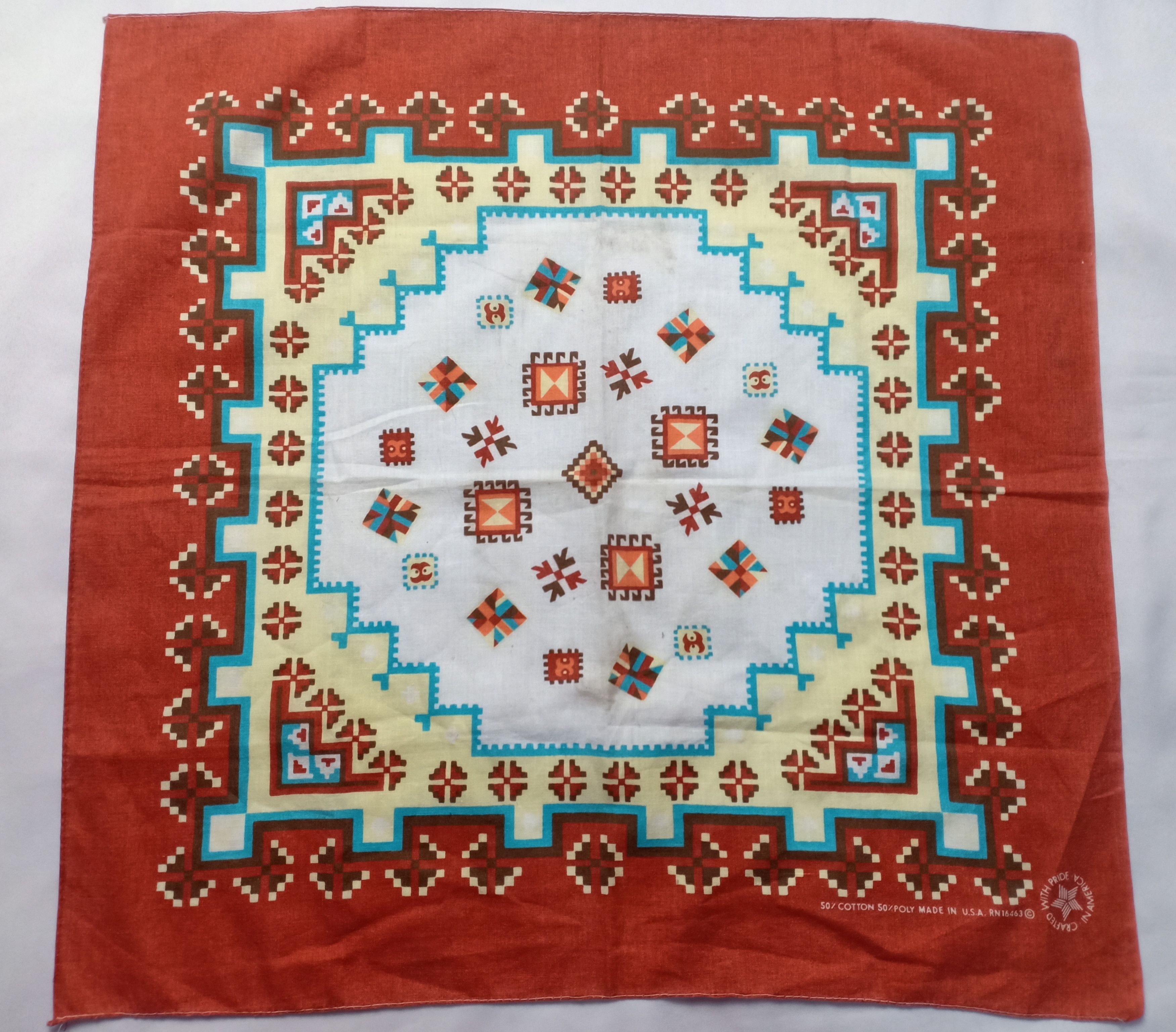 Vintage Vintage USA Crafted with Pride America handkerchief bandana Size ONE SIZE - 1 Thumbnail
