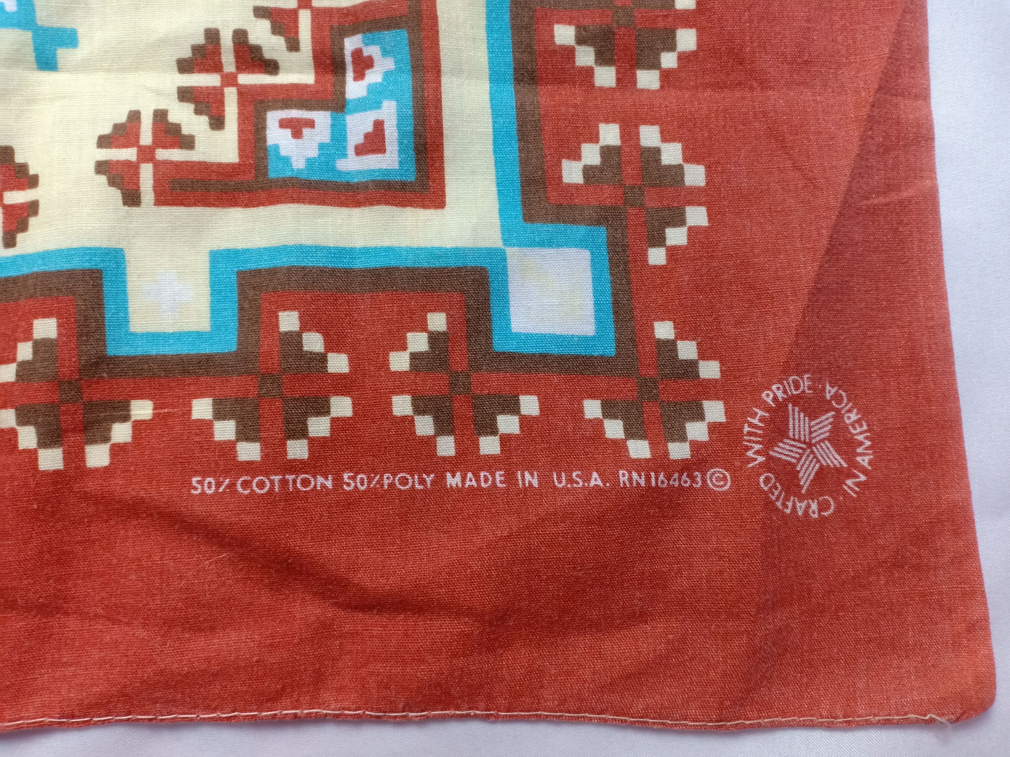 Vintage Vintage USA Crafted with Pride America handkerchief bandana Size ONE SIZE - 3 Thumbnail
