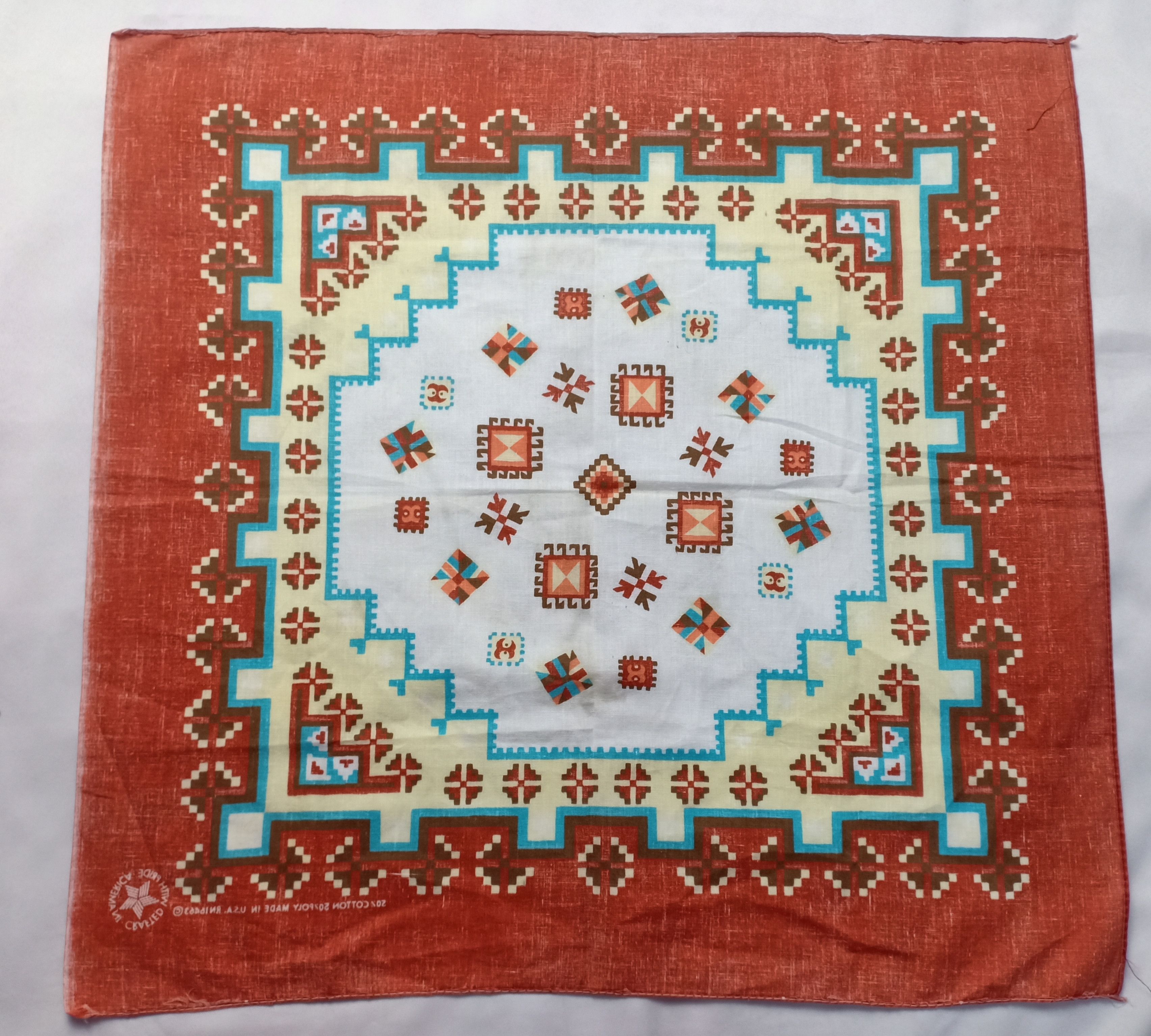 Vintage Vintage USA Crafted with Pride America handkerchief bandana Size ONE SIZE - 6 Thumbnail