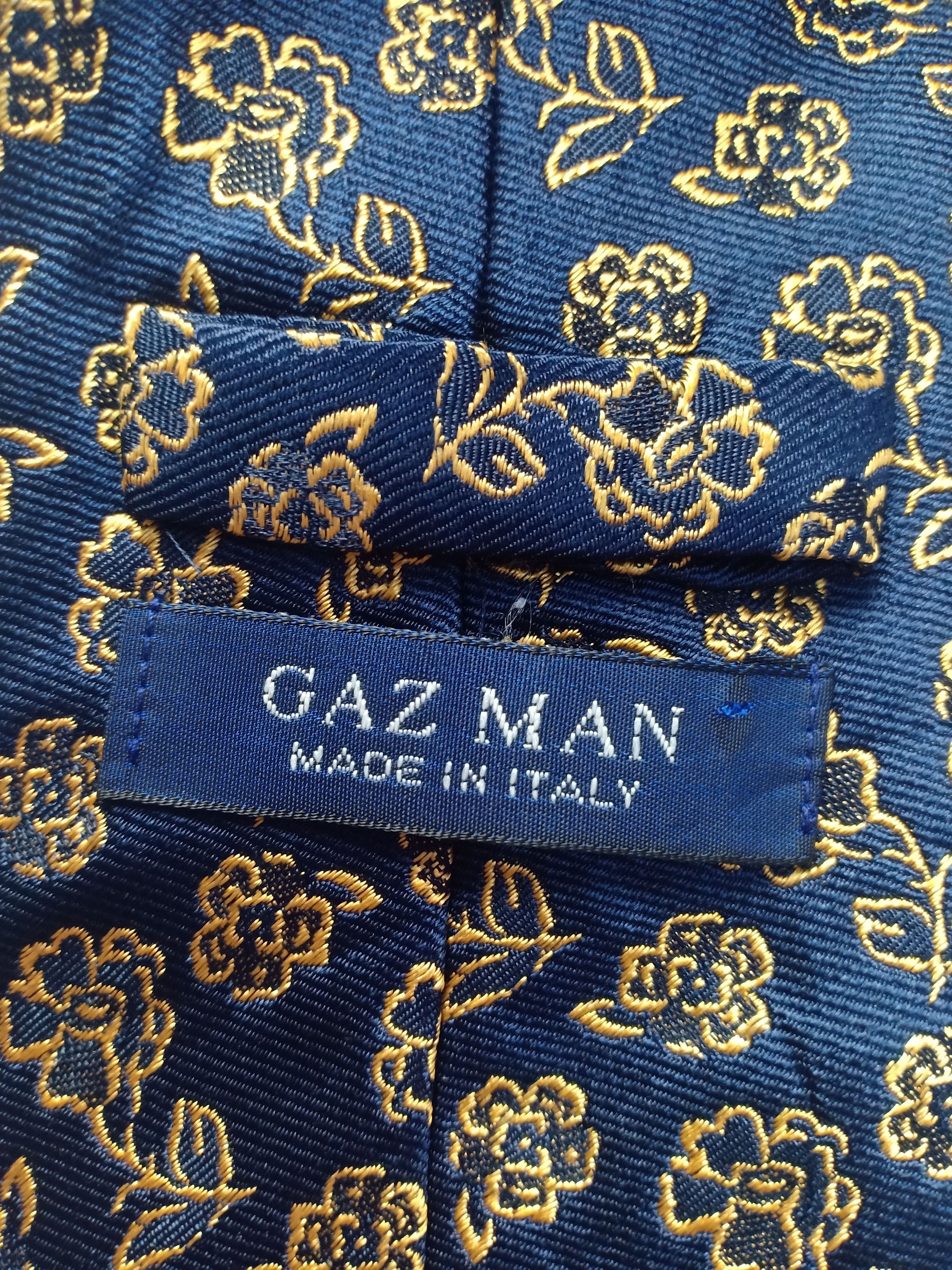 Other Gaz Man Necktie Floral Design Made in italy Size ONE SIZE - 3 Thumbnail