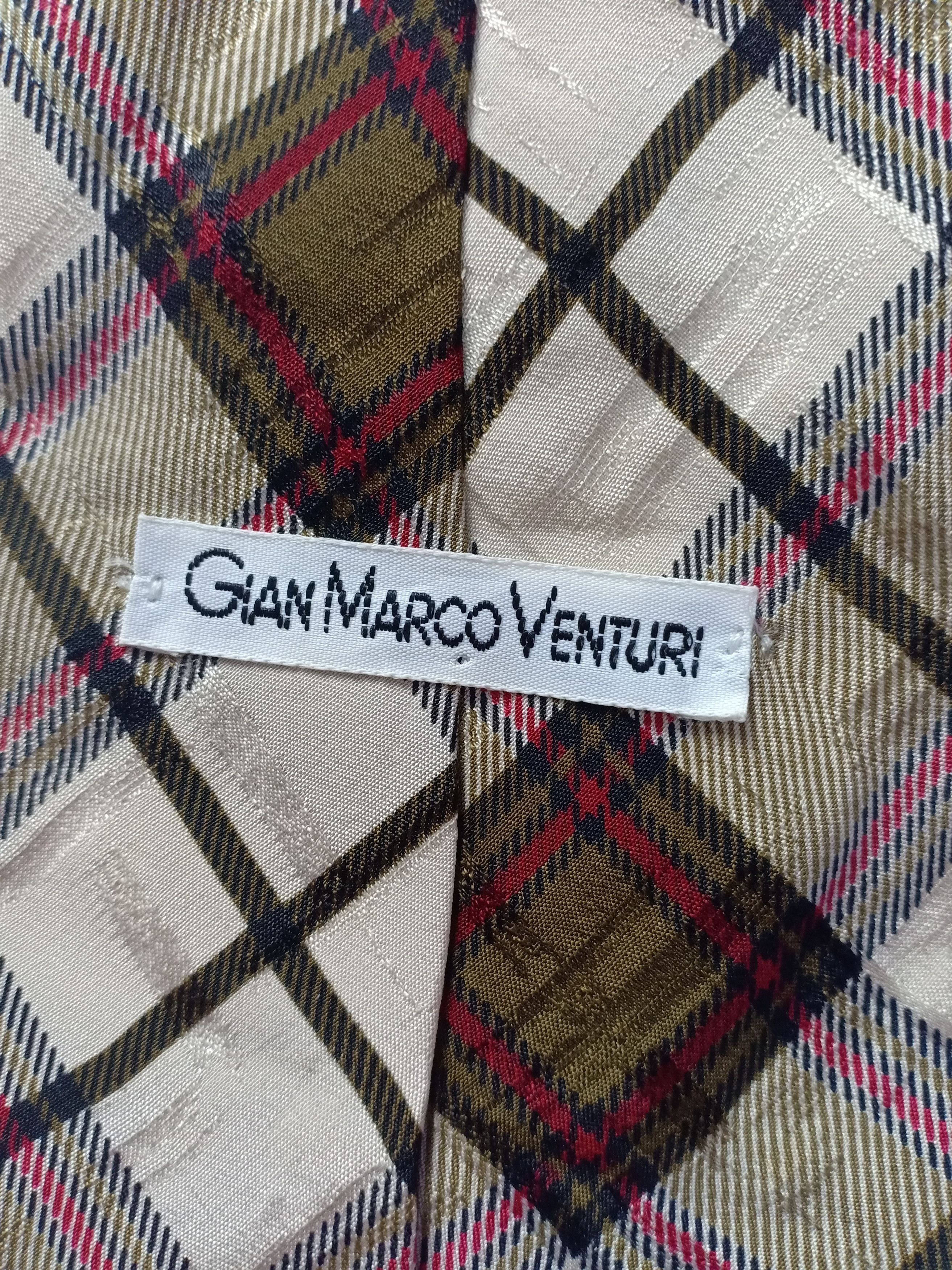 GianMarco Venturi Gian Marco Venturi Rare Motif Stripe Necktie Size ONE SIZE - 4 Thumbnail