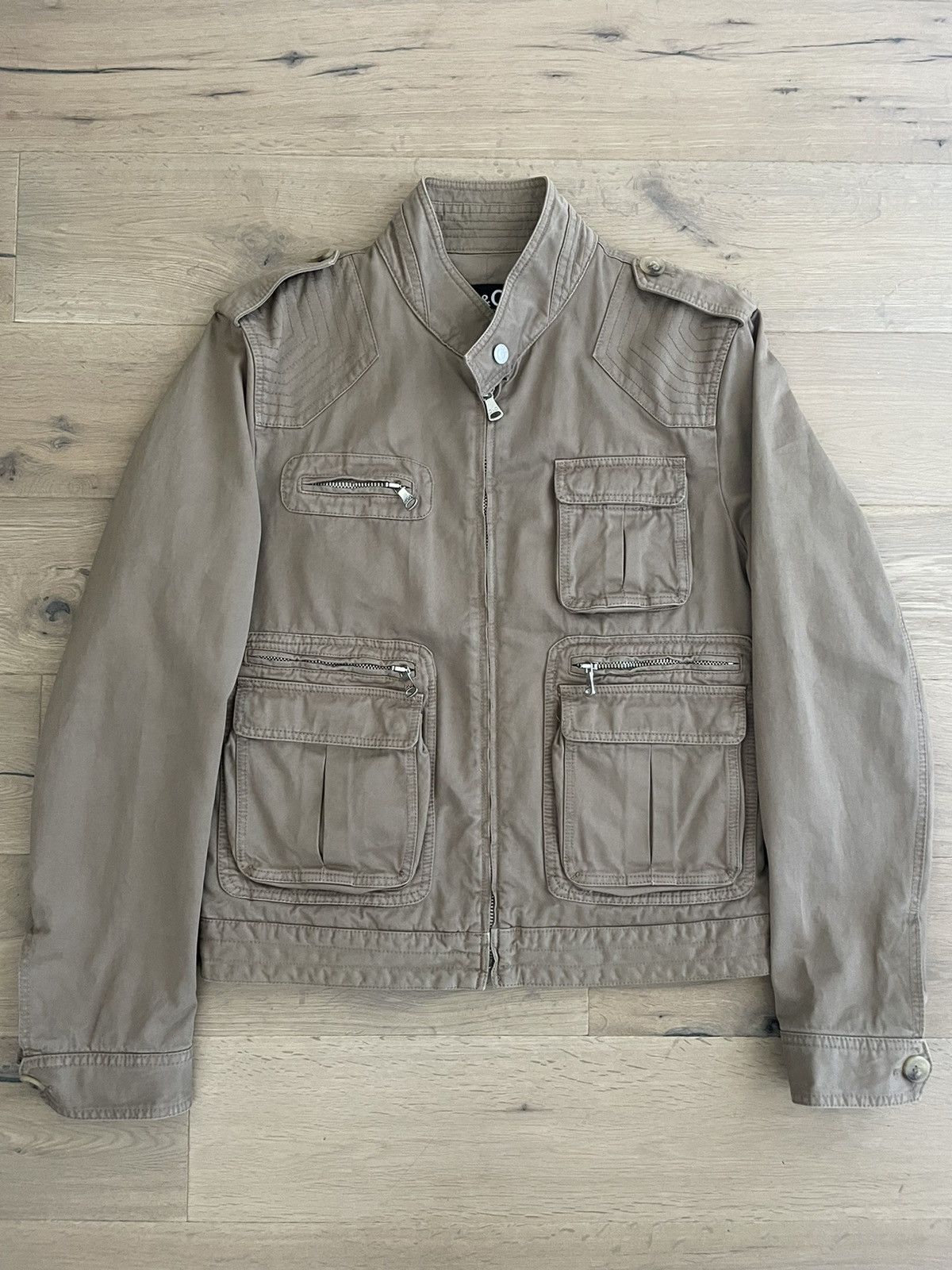 DOLCE and GABBANA Olive Green Crocodile Leather Jacket, 1 of 4 Made For  Sale at 1stDibs