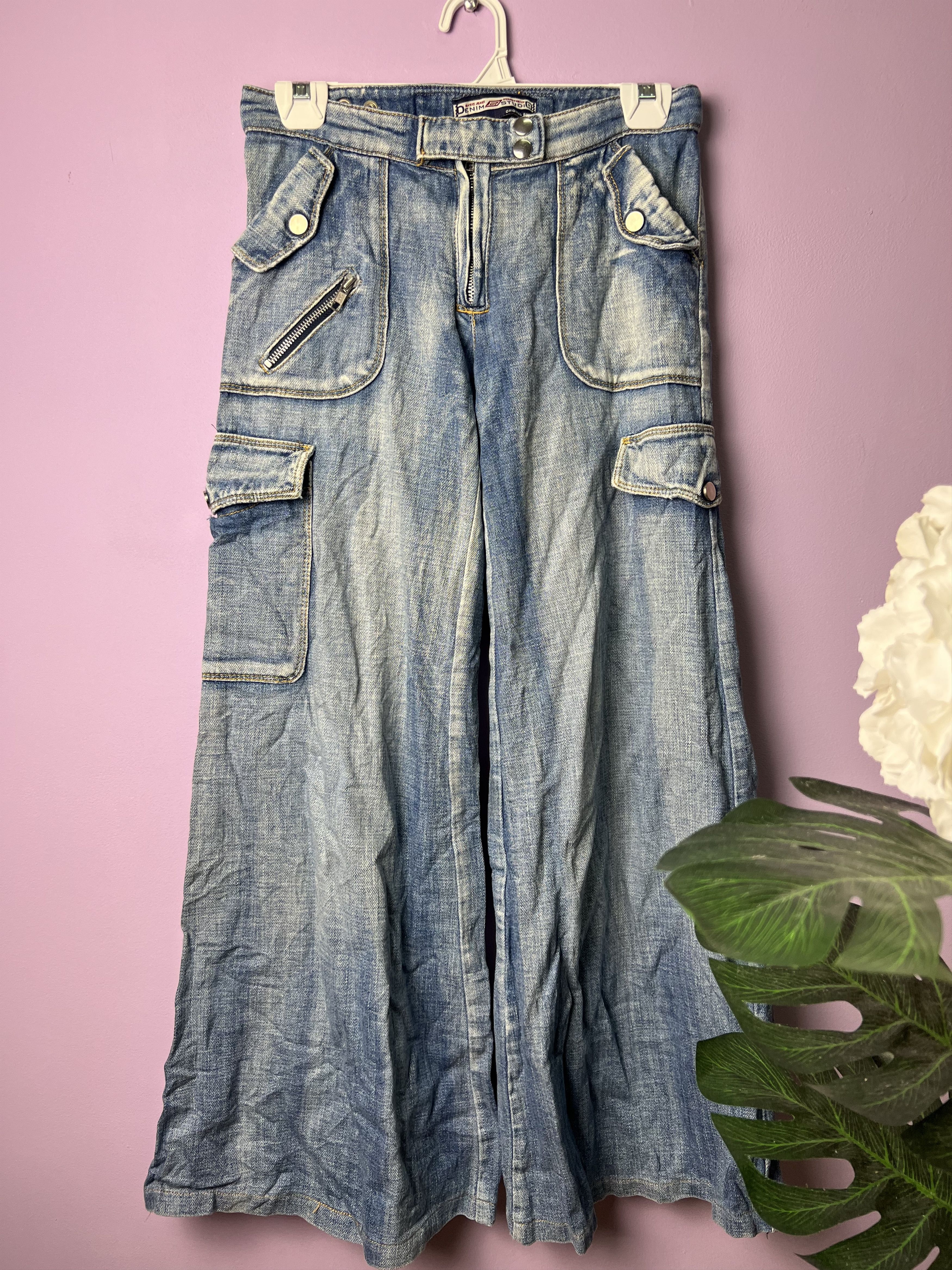 Other 🔥Denim Studio Bondage Cargo Wide Leg Pants Size 28" / US 6 / IT 42 - 2 Thumbnail