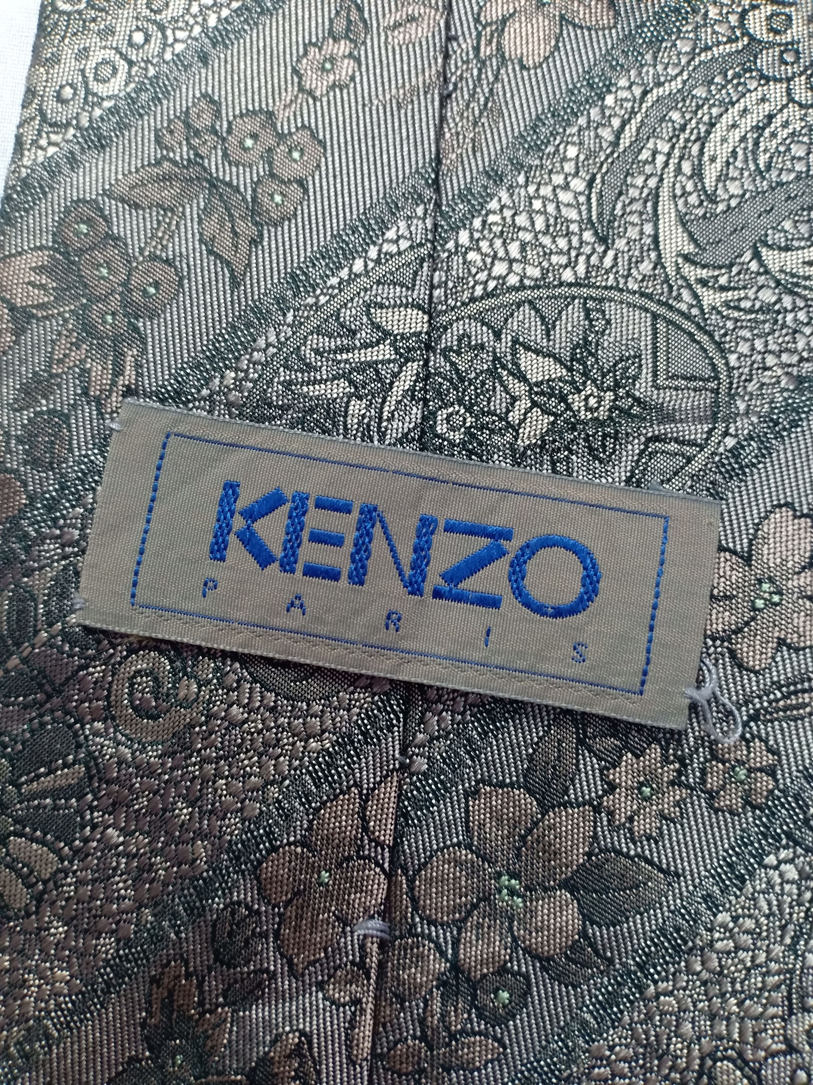 Kenzo Kenzo neck tie flowers floral Design Special Art Size ONE SIZE - 1 Thumbnail