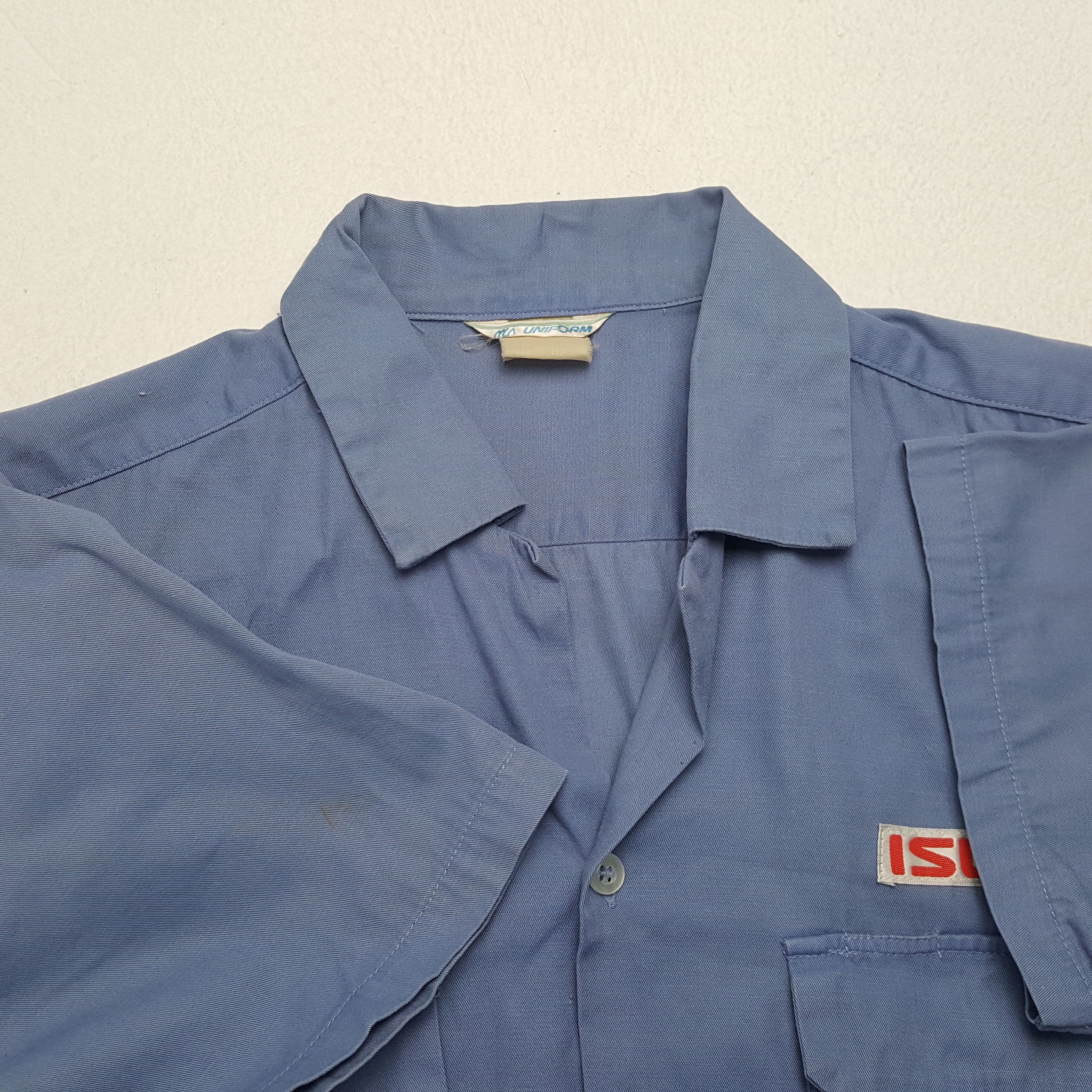 Japanese Brand × Vintage Vintage ISUZU Japanese Automotive Workers Shirt Size US L / EU 52-54 / 3 - 5 Thumbnail