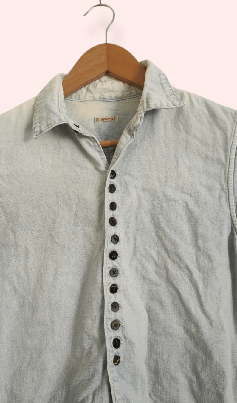 Kapital × Vintage Vintage Kapital Denim long sleeve Rare Design Size US XS / EU 42 / 0 - 4 Thumbnail