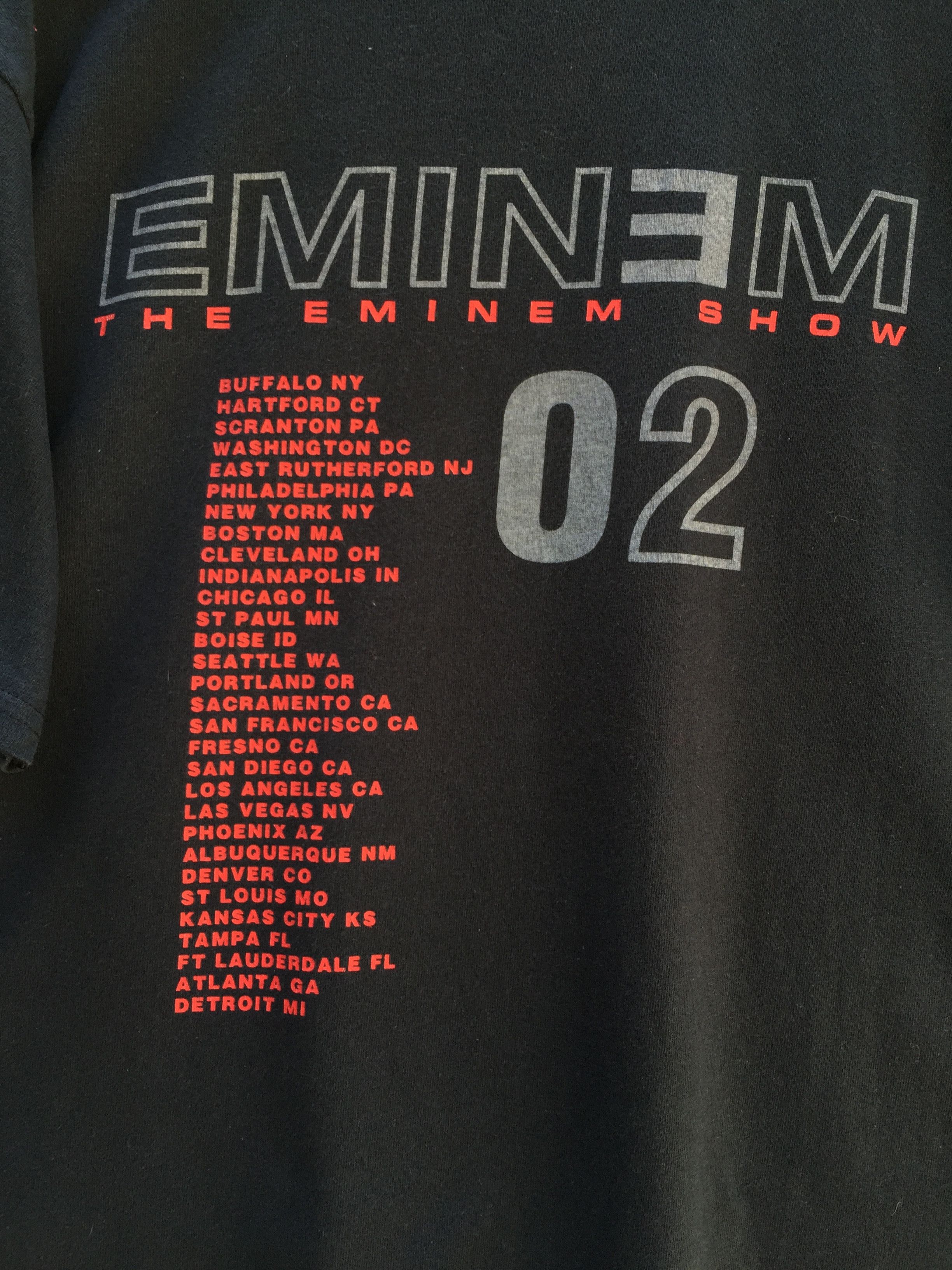 Eminem 2002 Vintage Eminem Show Rap Tee Band Concert T-Shirt Size US M / EU 48-50 / 2 - 14 Thumbnail