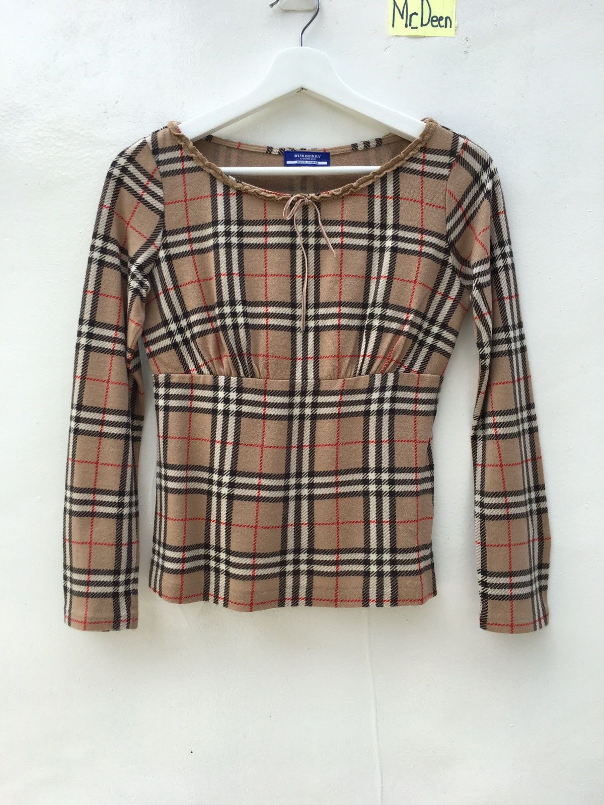 Burberry Vintage Burberry London Nova Check Long sleeve Top Size S / US 4 / IT 40 - 1 Thumbnail