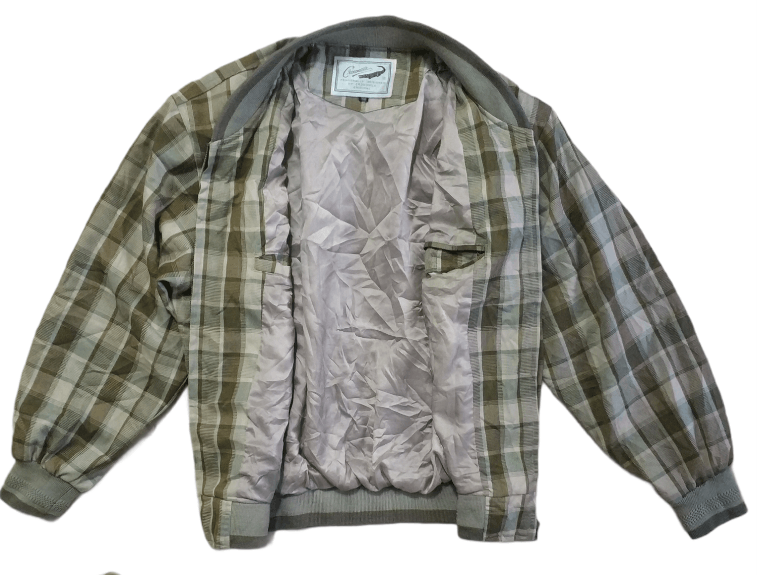 Japanese Brand 🔥Vintage Crocodile Checkered Zipper Jacket Size US L / EU 52-54 / 3 - 3 Thumbnail
