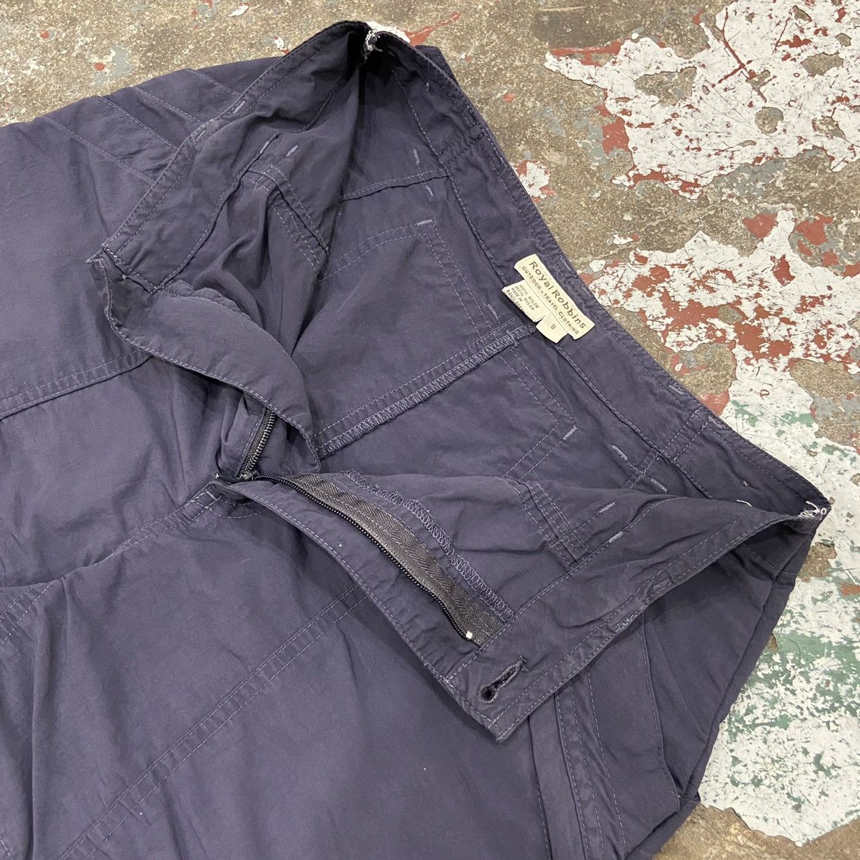Royal Robbins × Vintage Vintage Navy Blue Nylon Hiking Shorts Size 27" / US 4 / IT 40 - 4 Thumbnail