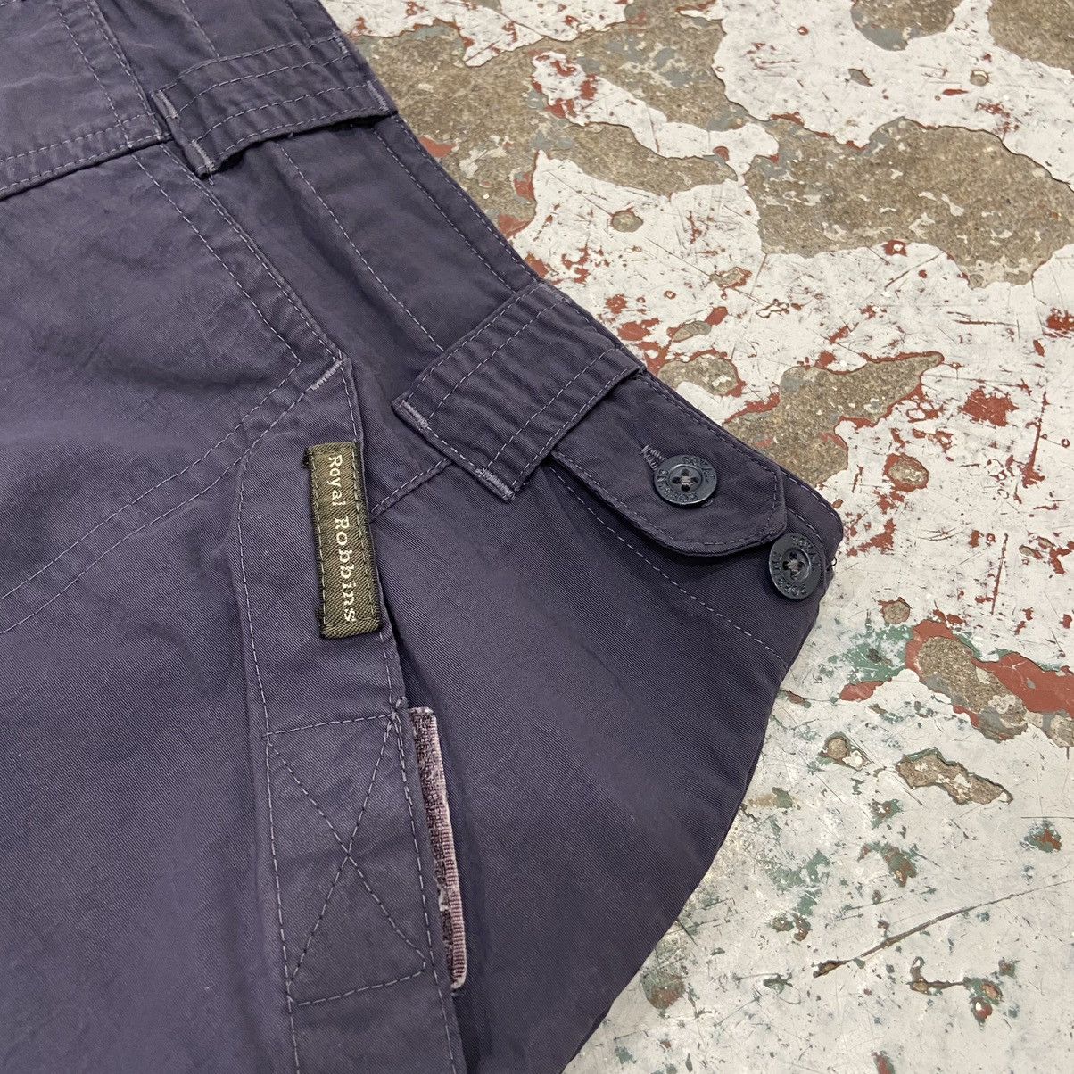 Royal Robbins × Vintage Vintage Navy Blue Nylon Hiking Shorts Size 27" / US 4 / IT 40 - 8 Thumbnail
