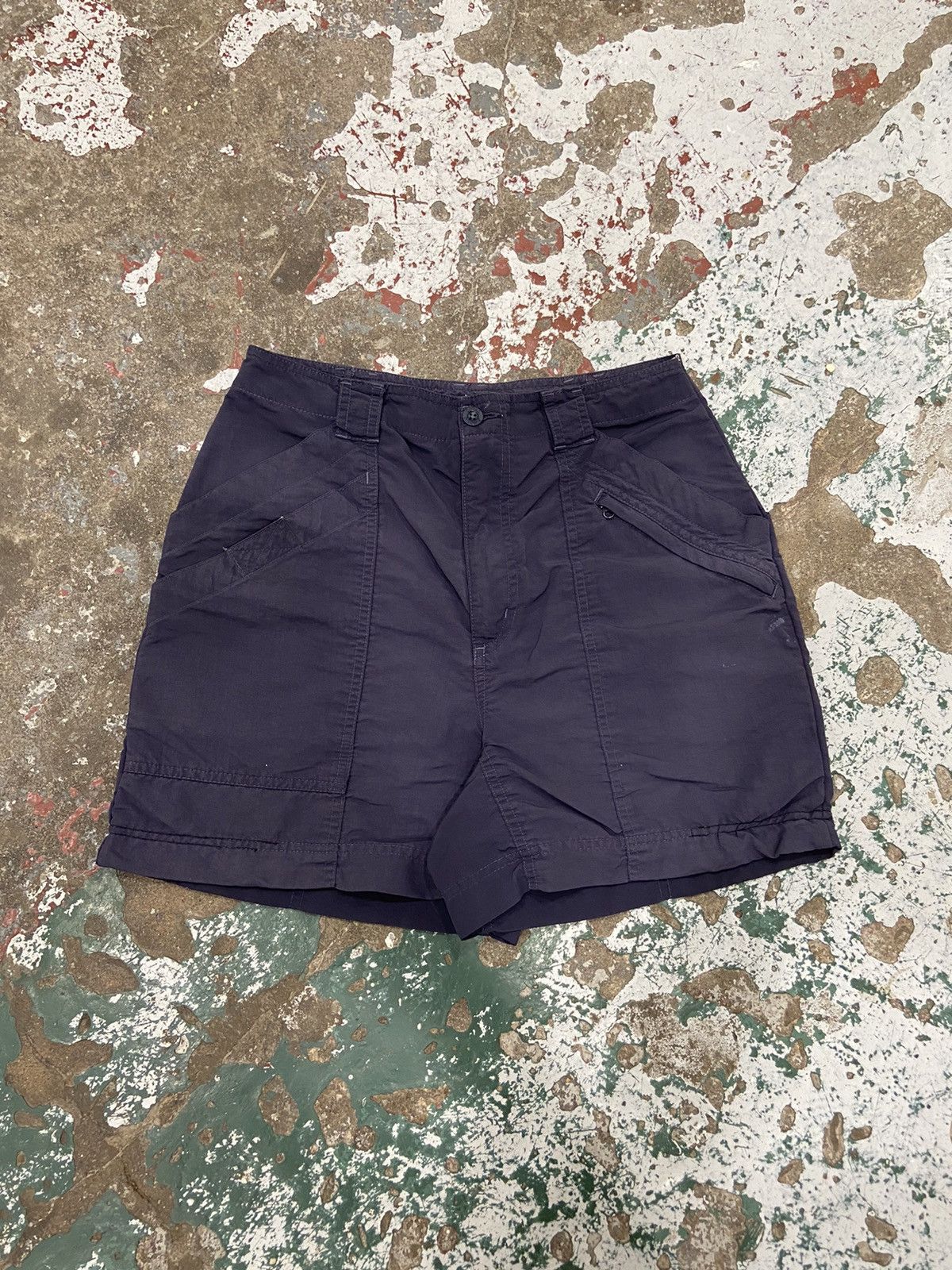 Royal Robbins × Vintage Vintage Navy Blue Nylon Hiking Shorts Size 27" / US 4 / IT 40 - 1 Thumbnail