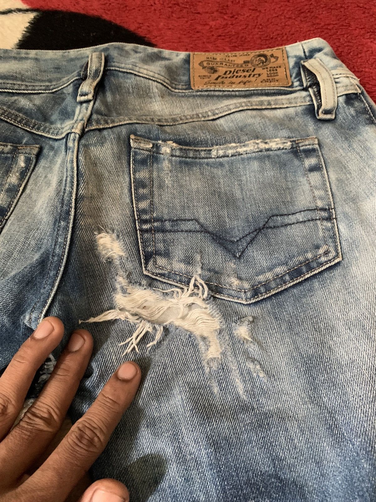 Diesel DIESEL RIPPED JEANS RARE Size US 30 / EU 46 - 15 Thumbnail