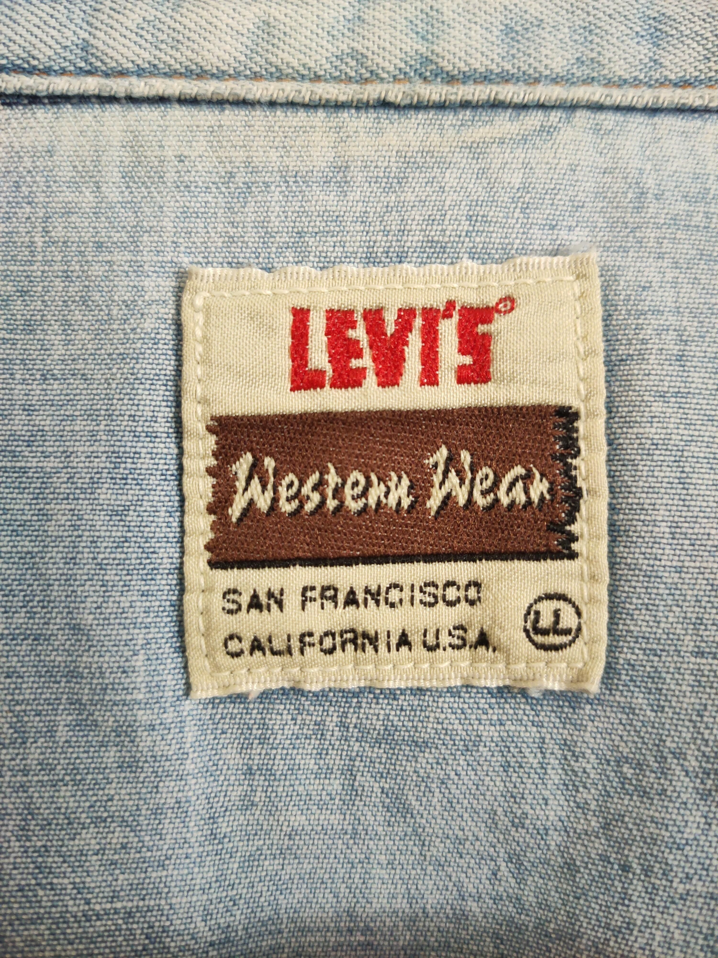 Levi's × Levi's Vintage Clothing × Vintage Vintage Levi's Denim button up shirt Size US XL / EU 56 / 4 - 7 Thumbnail