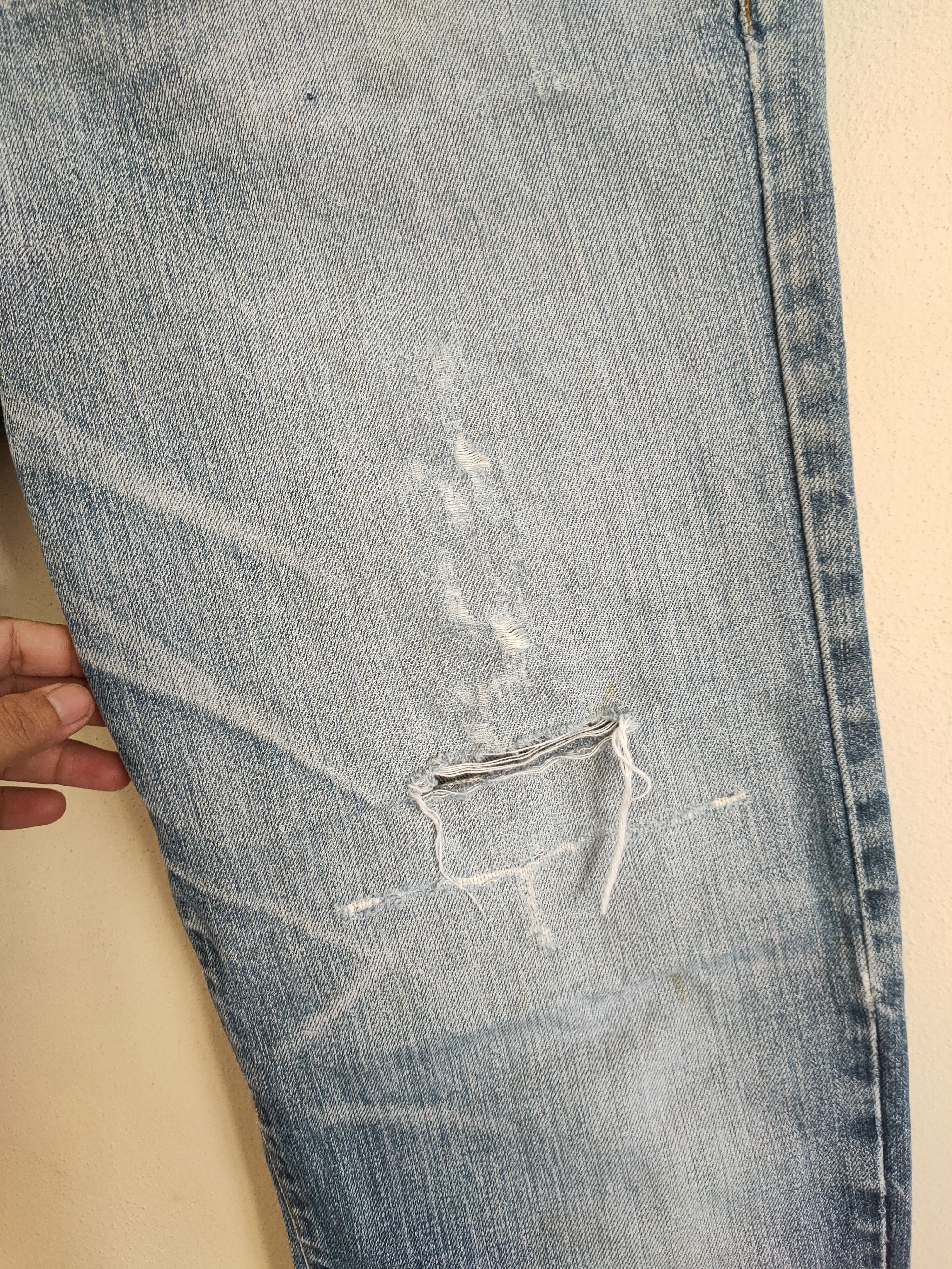 Stussy × Vintage Vintage Stussy Distressed Denim Jean's Size US 33 - 6 Thumbnail