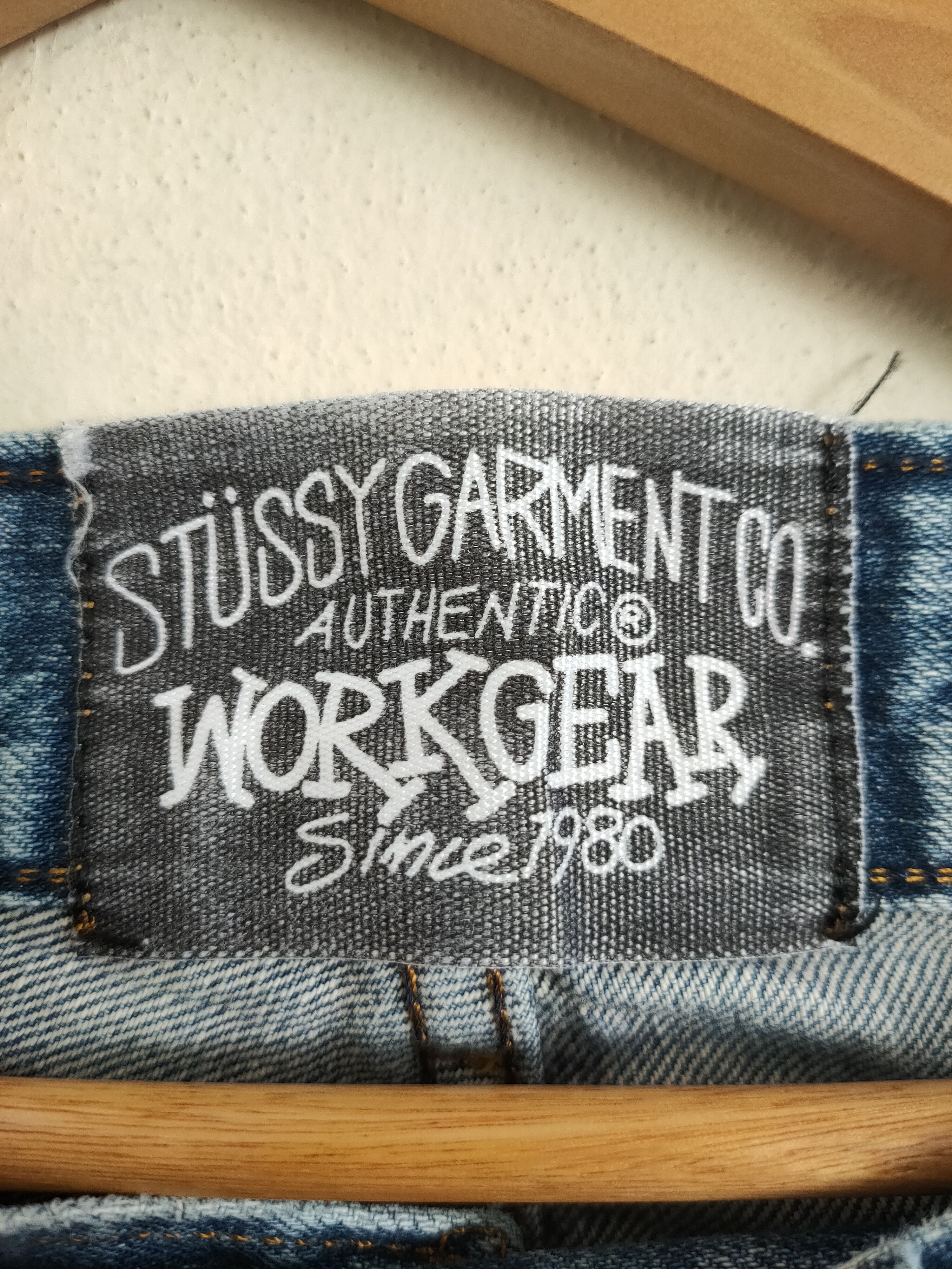 Stussy × Vintage Vintage Stussy Distressed Denim Jean's Size US 33 - 13 Thumbnail