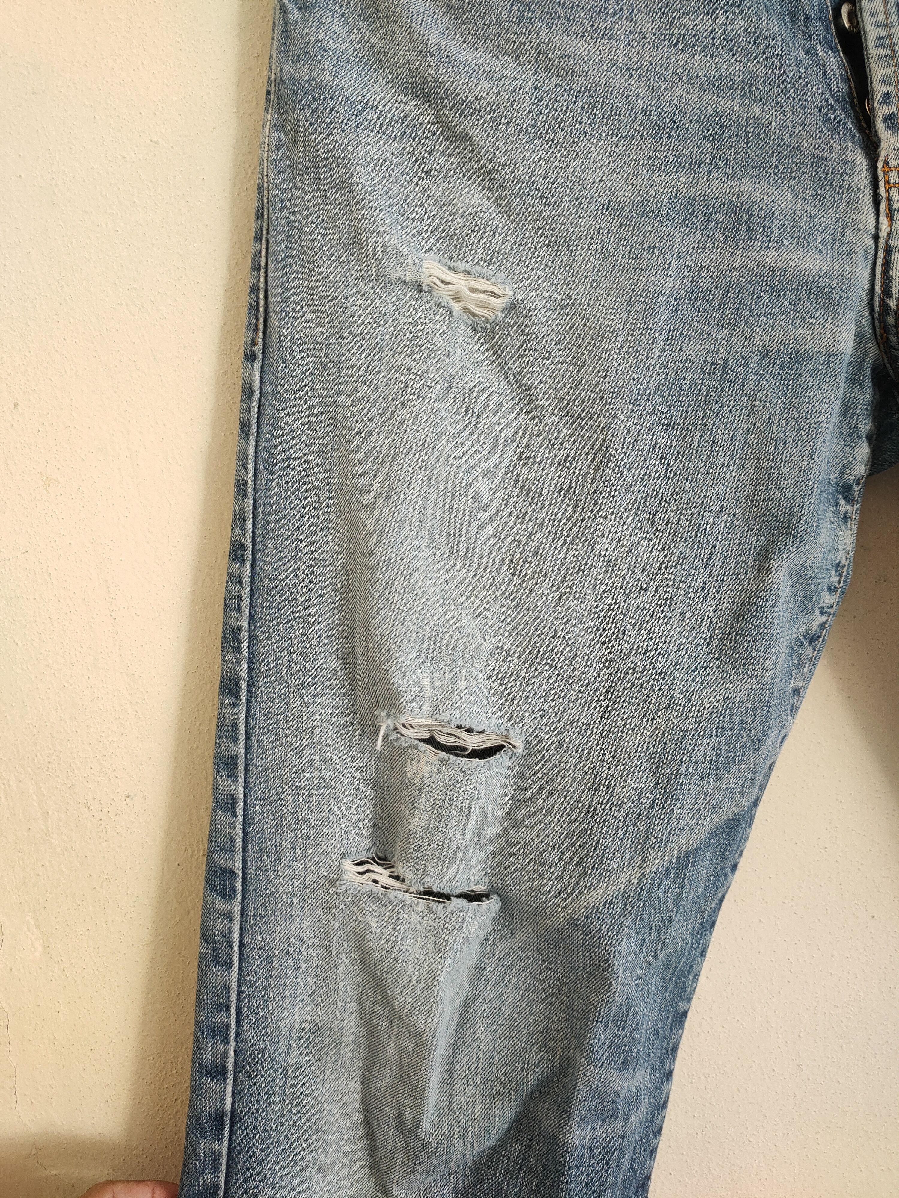 Stussy × Vintage Vintage Stussy Distressed Denim Jean's Size US 33 - 7 Thumbnail