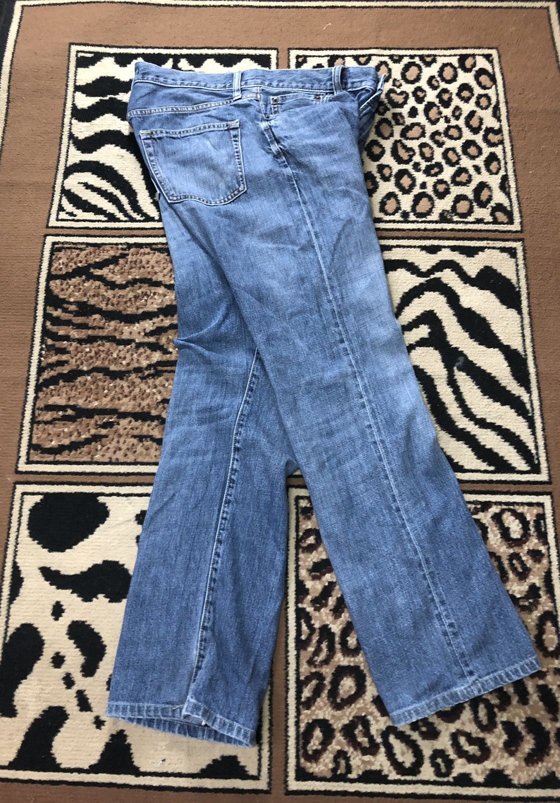 Uniqlo × Vintage VINTAGE SELVEDGE UNIQLO REGULAFIT BLUE WASH DISTRESED DENIM Size US 30 / EU 46 - 13 Thumbnail