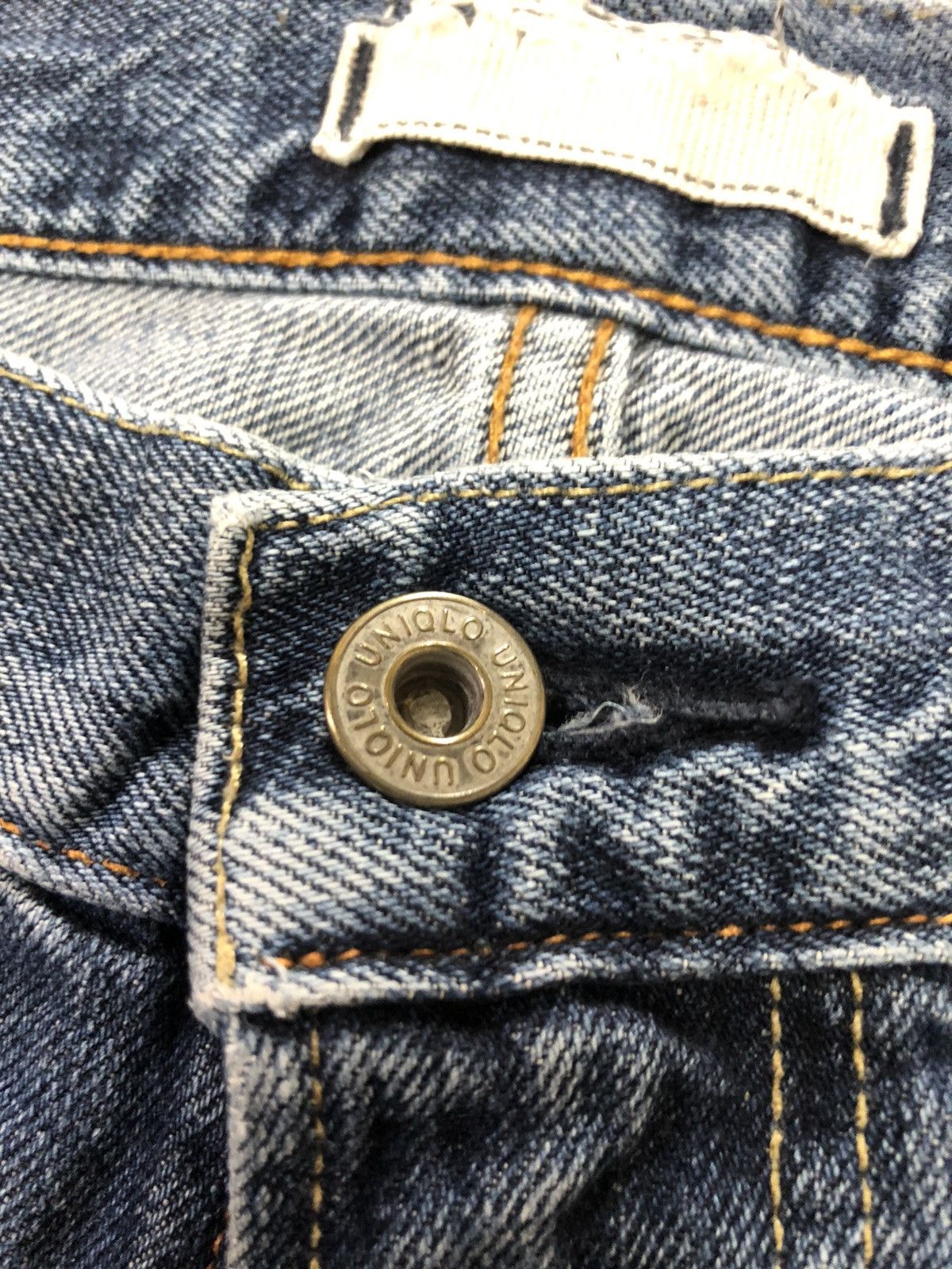 Uniqlo × Vintage VINTAGE SELVEDGE UNIQLO REGULAFIT BLUE WASH DISTRESED DENIM Size US 30 / EU 46 - 5 Thumbnail