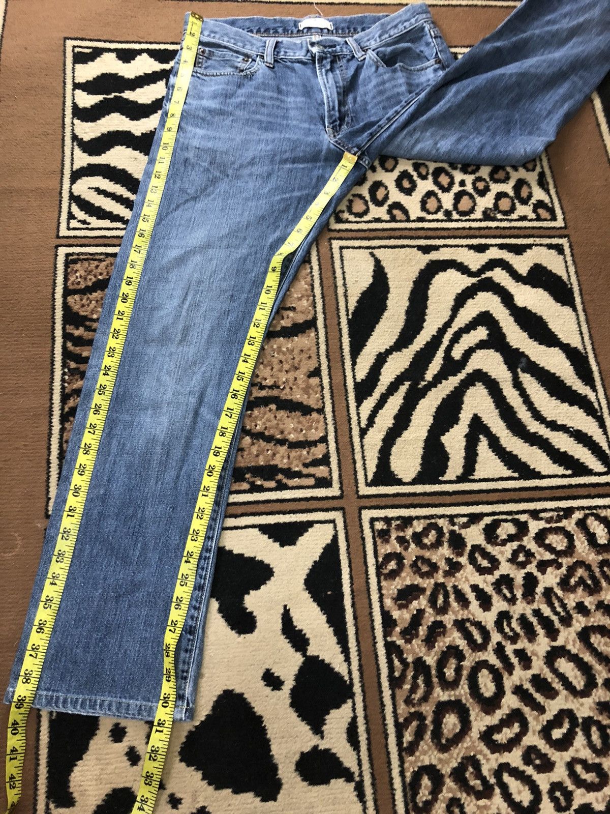 Uniqlo × Vintage VINTAGE SELVEDGE UNIQLO REGULAFIT BLUE WASH DISTRESED DENIM Size US 30 / EU 46 - 15 Thumbnail
