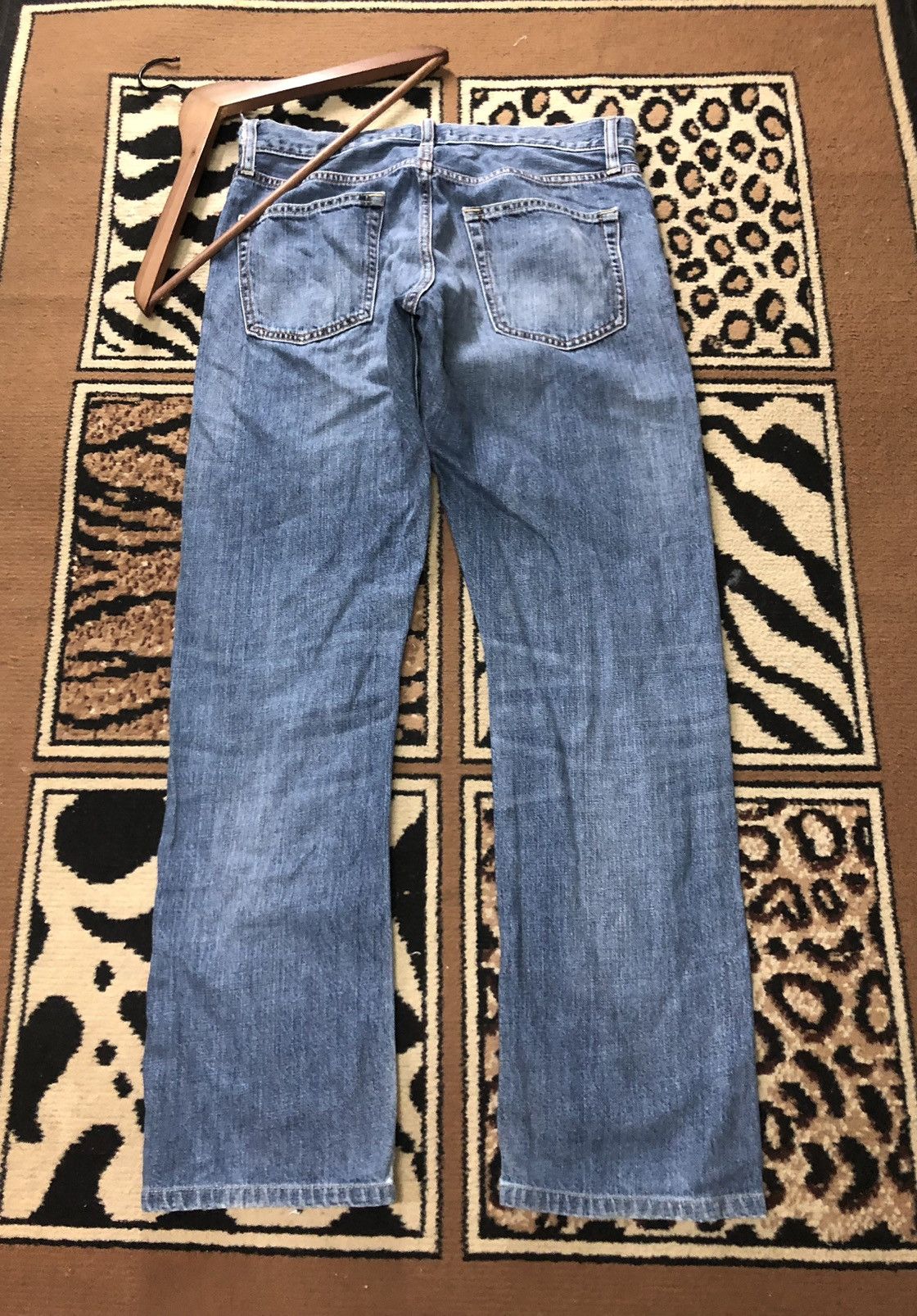 Uniqlo × Vintage VINTAGE SELVEDGE UNIQLO REGULAFIT BLUE WASH DISTRESED DENIM Size US 30 / EU 46 - 10 Thumbnail