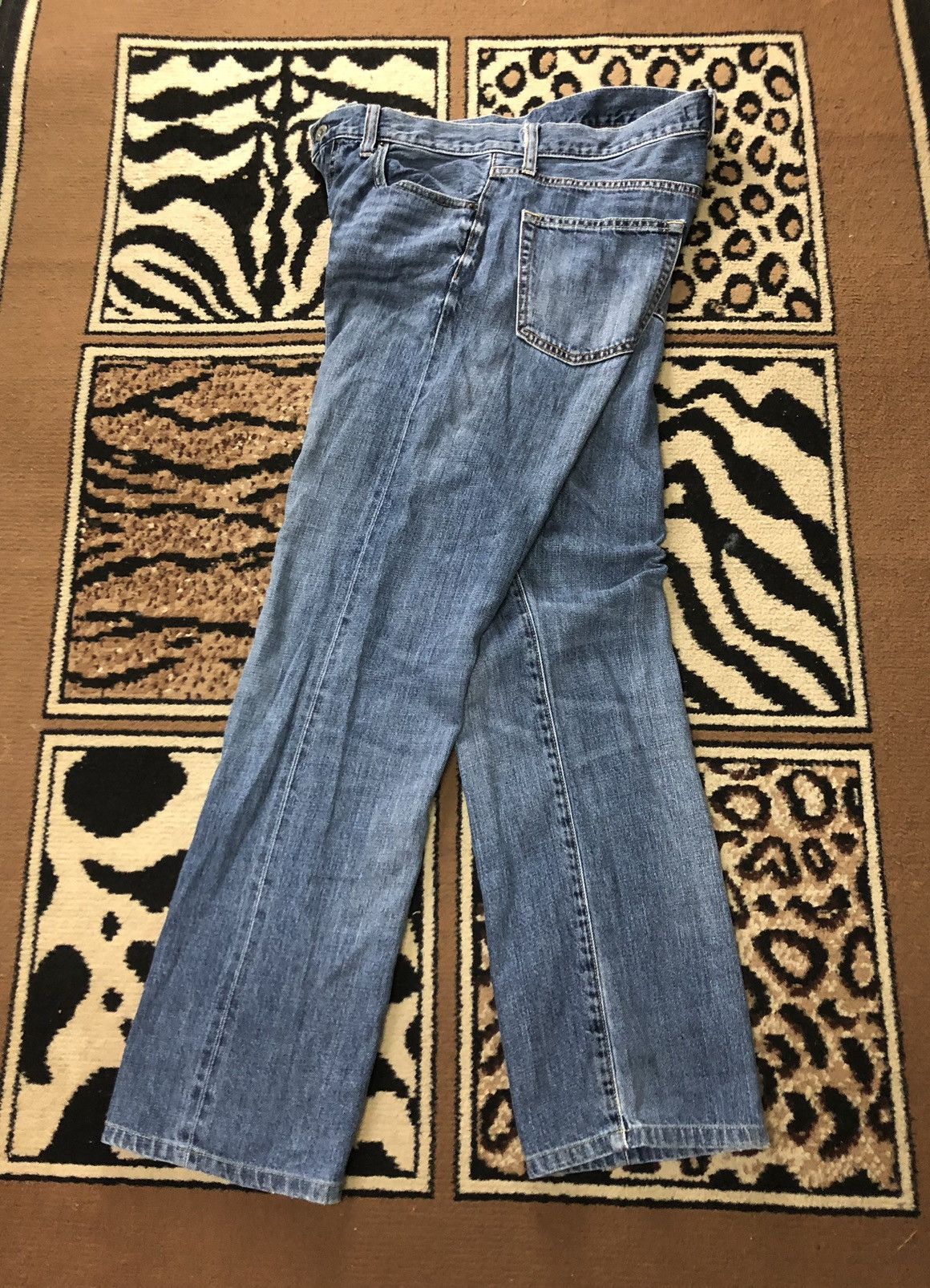 Uniqlo × Vintage VINTAGE SELVEDGE UNIQLO REGULAFIT BLUE WASH DISTRESED DENIM Size US 30 / EU 46 - 12 Thumbnail