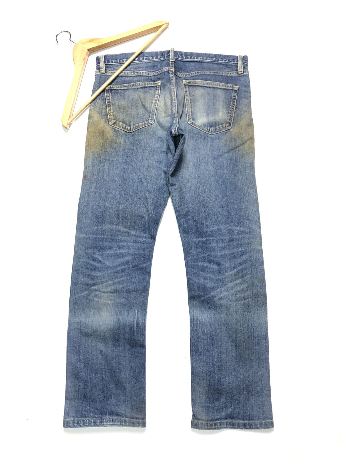 Uniqlo × Vintage RUSTY VINTAGE UNIQLO DISTRESSED SELVEDGE DENIM Size US 32 / EU 48 - 10 Thumbnail