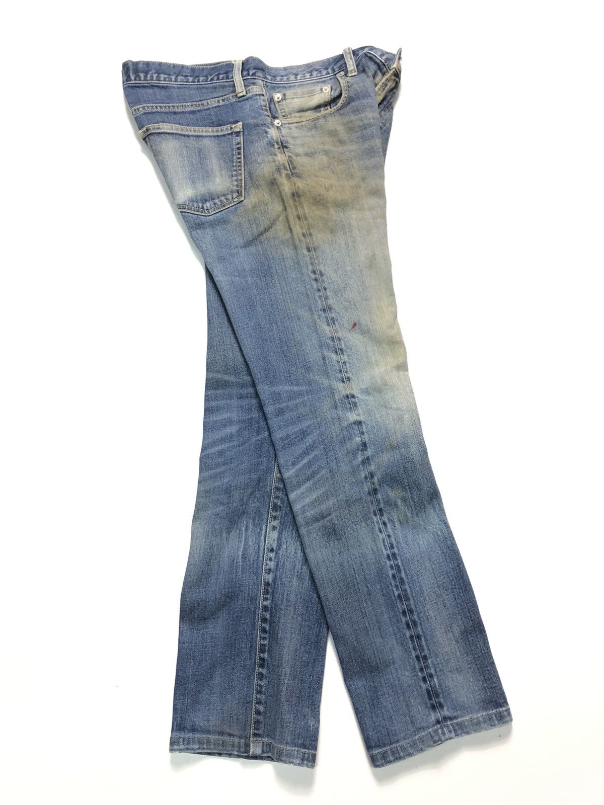 Uniqlo × Vintage RUSTY VINTAGE UNIQLO DISTRESSED SELVEDGE DENIM Size US 32 / EU 48 - 13 Thumbnail