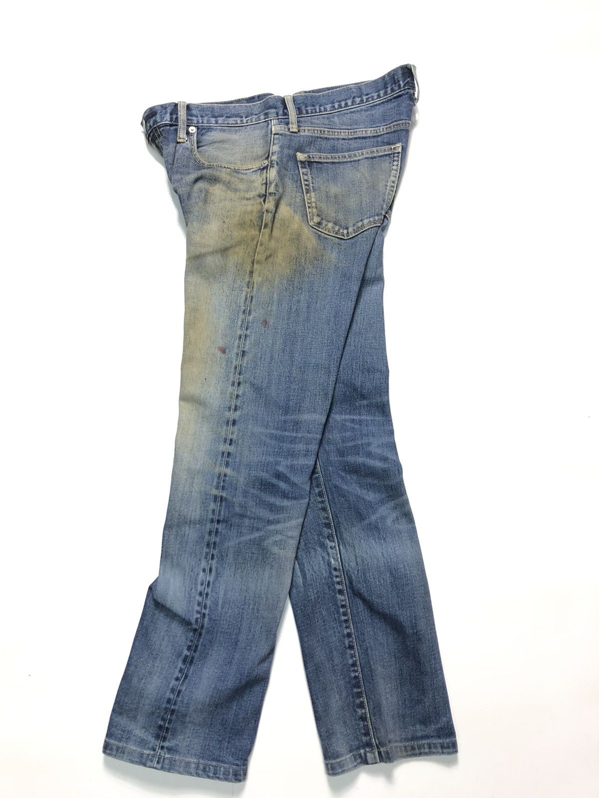 Uniqlo × Vintage RUSTY VINTAGE UNIQLO DISTRESSED SELVEDGE DENIM Size US 32 / EU 48 - 12 Thumbnail