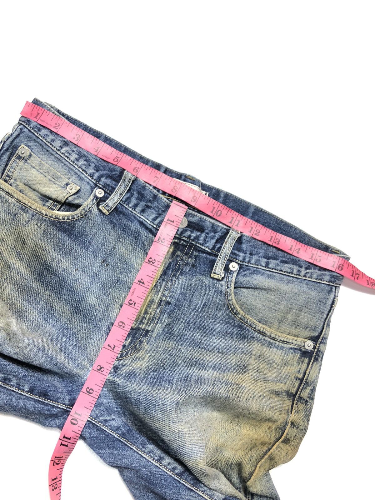 Uniqlo × Vintage RUSTY VINTAGE UNIQLO DISTRESSED SELVEDGE DENIM Size US 32 / EU 48 - 14 Thumbnail