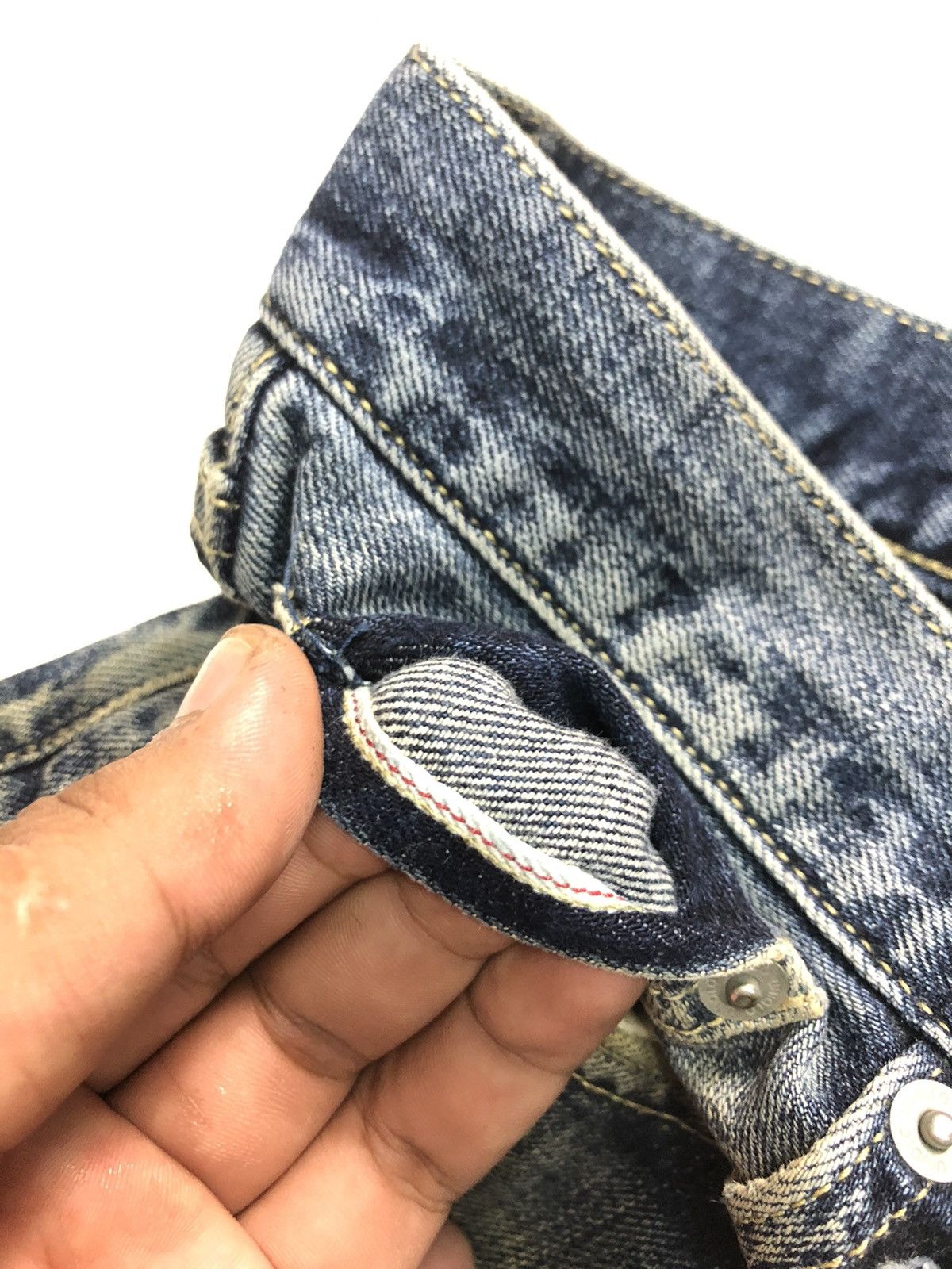 Uniqlo × Vintage RUSTY VINTAGE UNIQLO DISTRESSED SELVEDGE DENIM Size US 32 / EU 48 - 4 Thumbnail