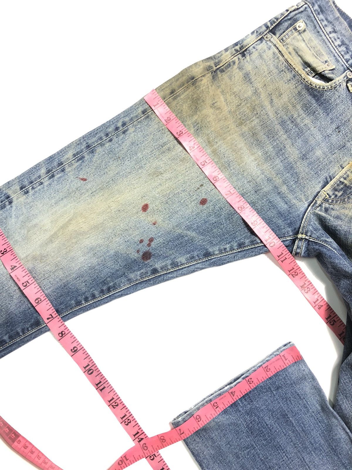 Uniqlo × Vintage RUSTY VINTAGE UNIQLO DISTRESSED SELVEDGE DENIM Size US 32 / EU 48 - 16 Thumbnail