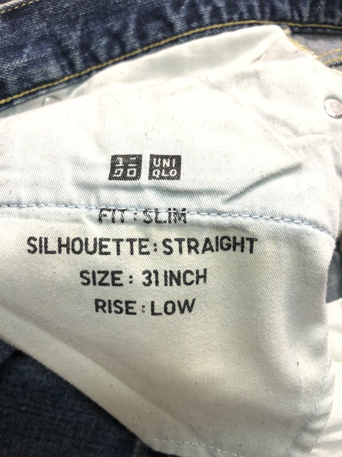 Uniqlo × Vintage RUSTY VINTAGE UNIQLO DISTRESSED SELVEDGE DENIM Size US 32 / EU 48 - 9 Thumbnail