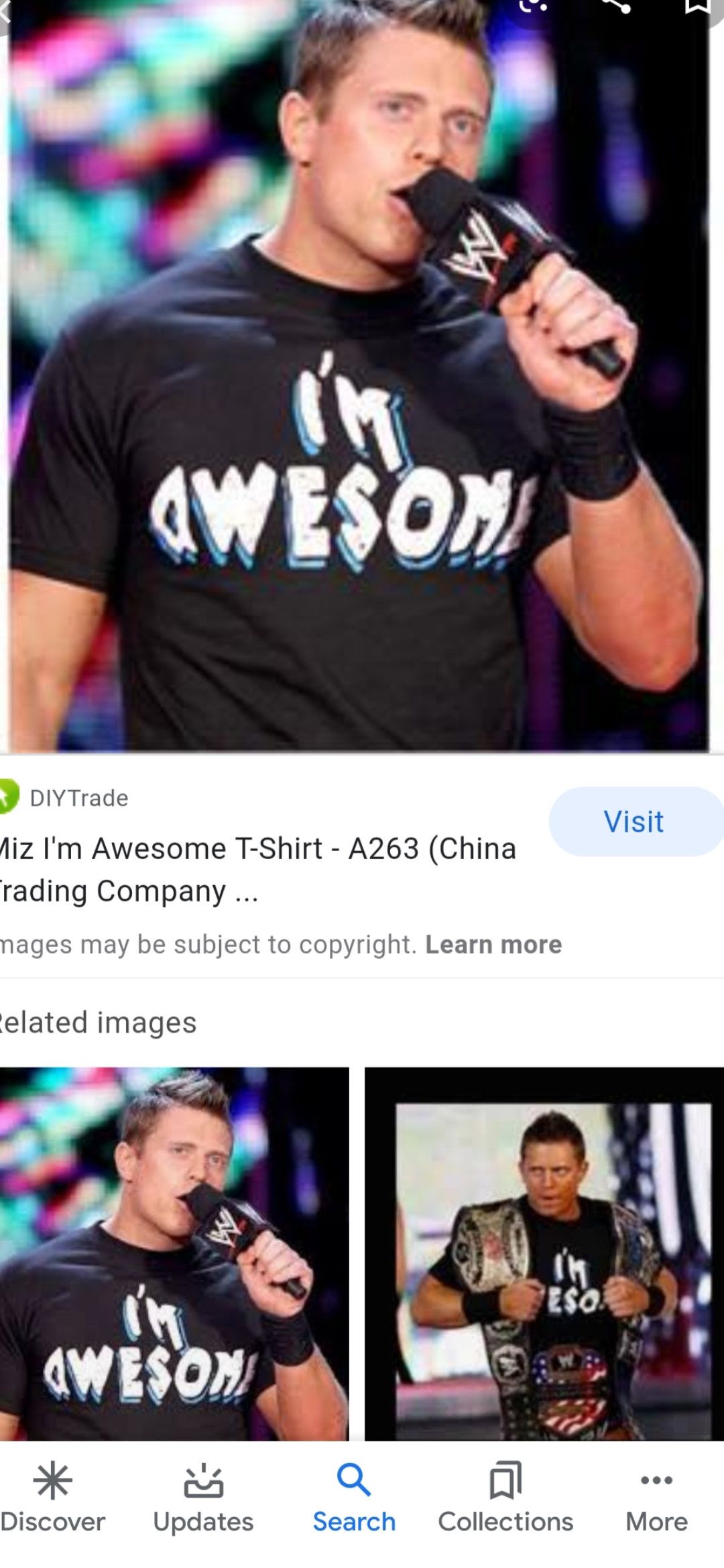 Vintage × WWE VINTAGE THE MIZE BE MIZE IM AWESOME Size US XL / EU 56 / 4 - 6 Thumbnail