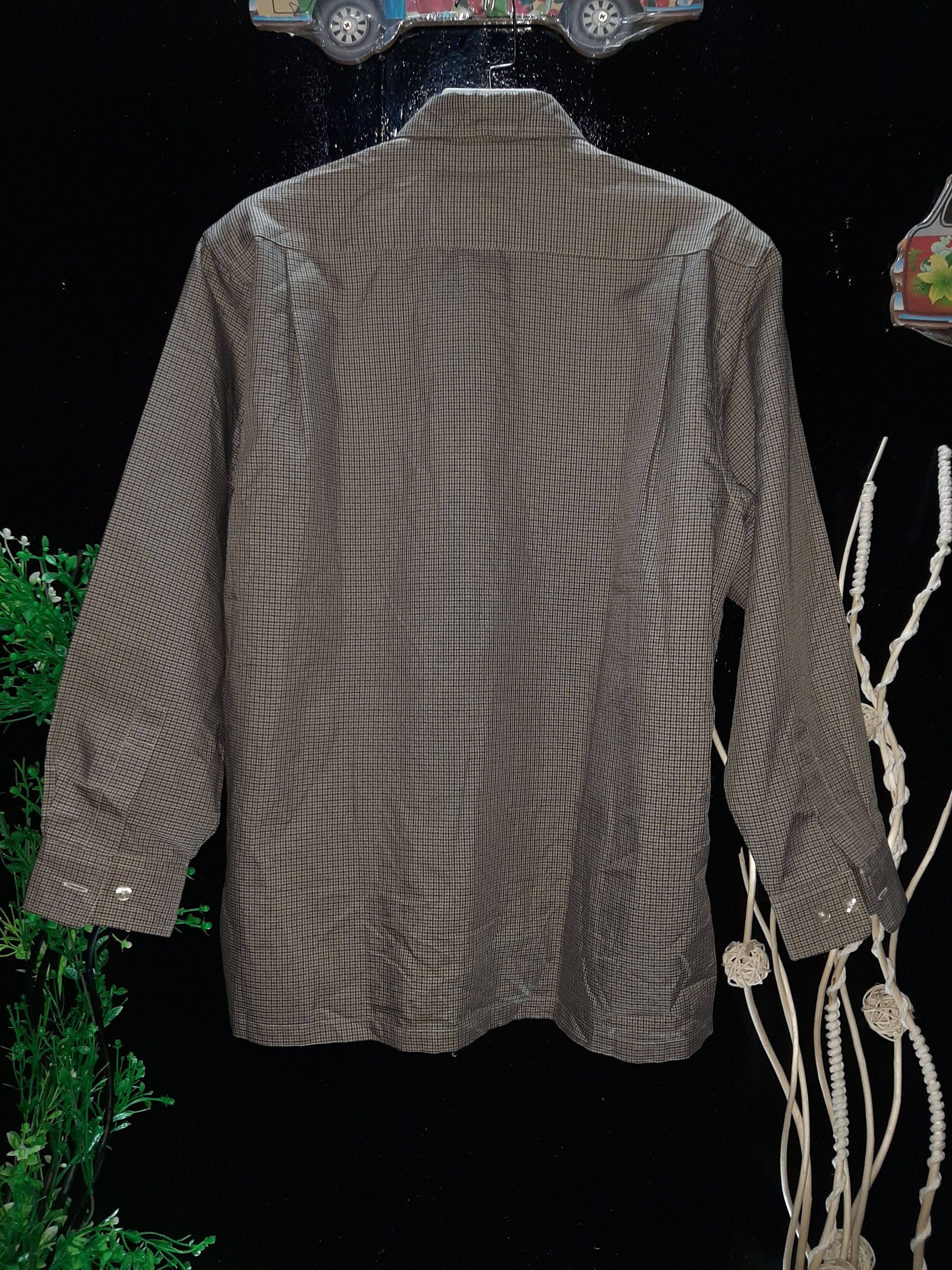 Gianni Valentino × Valentino × Vintage VINTAGE GIANNI VALENTINO CHEKERED SINGLE POCKET SHIRT Size US L / EU 52-54 / 3 - 9 Thumbnail
