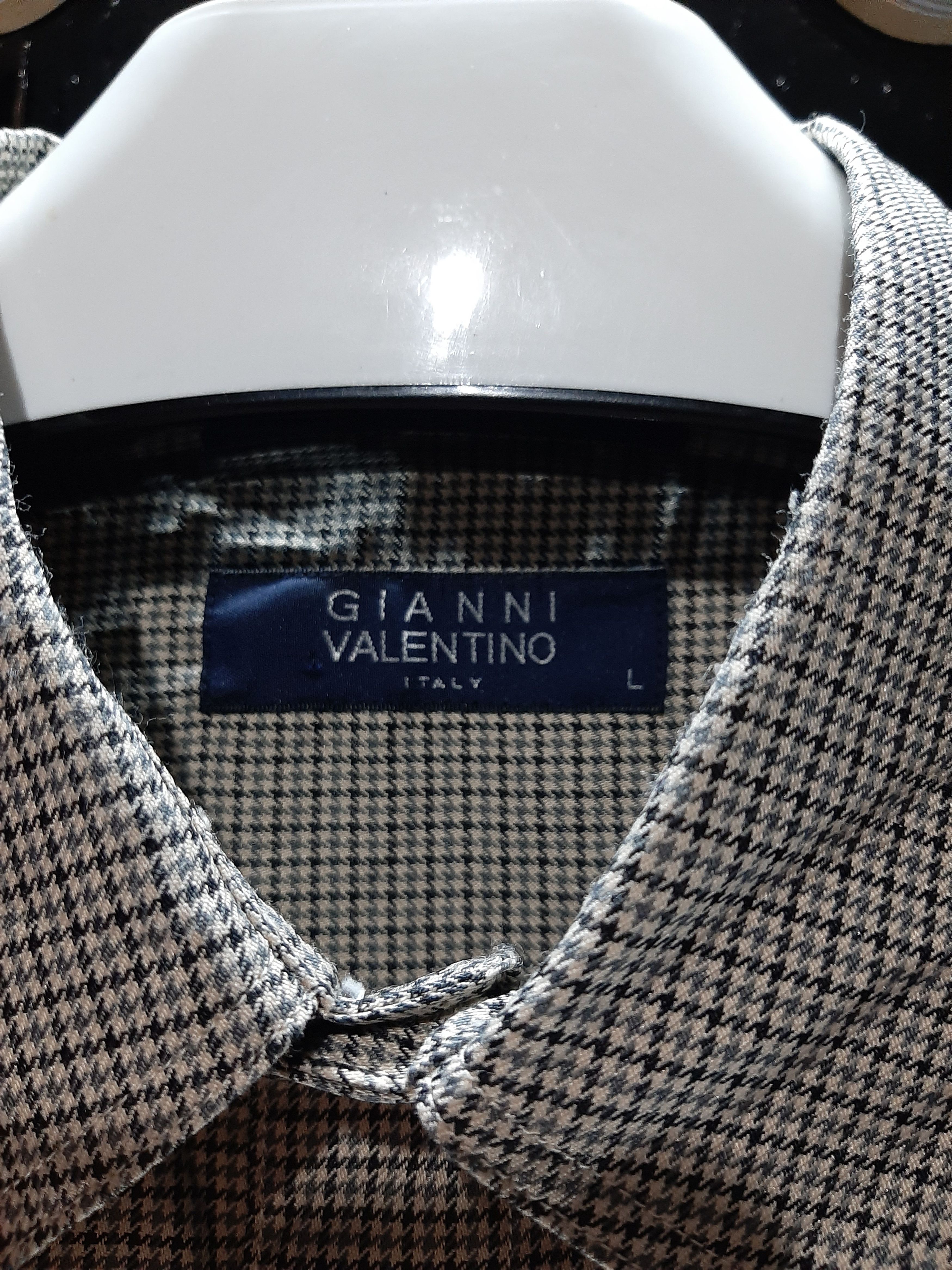 Gianni Valentino × Valentino × Vintage VINTAGE GIANNI VALENTINO CHEKERED SINGLE POCKET SHIRT Size US L / EU 52-54 / 3 - 4 Thumbnail