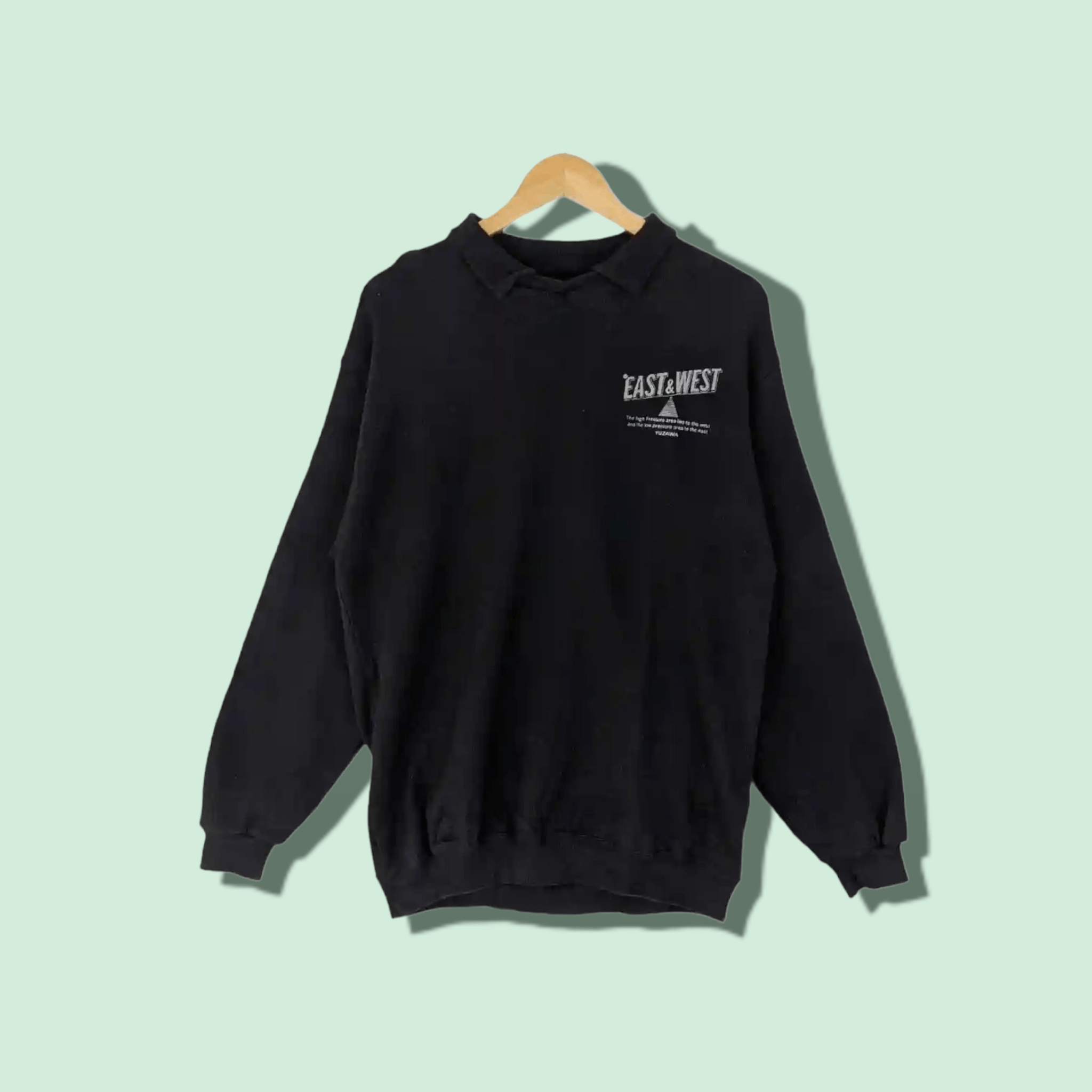 Japanese Brand EAST & WEST Yazawa Japan Jumper Sweatshirt Size US M / EU 48-50 / 2 - 1 Thumbnail