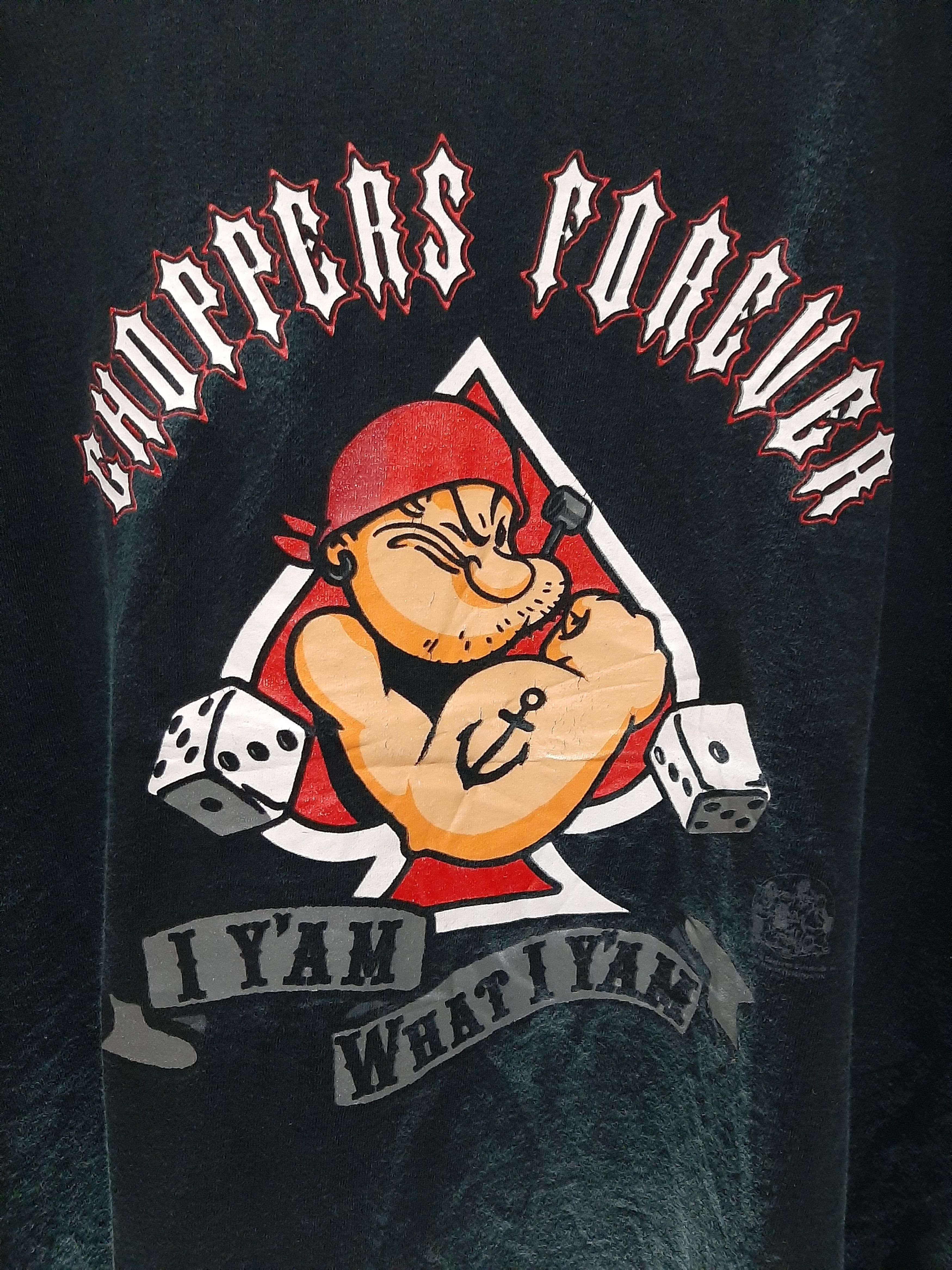Cartoon Network × Vintage RARE🔥VINTAGE POPEYE CHOPPERS FOREVER TEE Size US XL / EU 56 / 4 - 2 Thumbnail