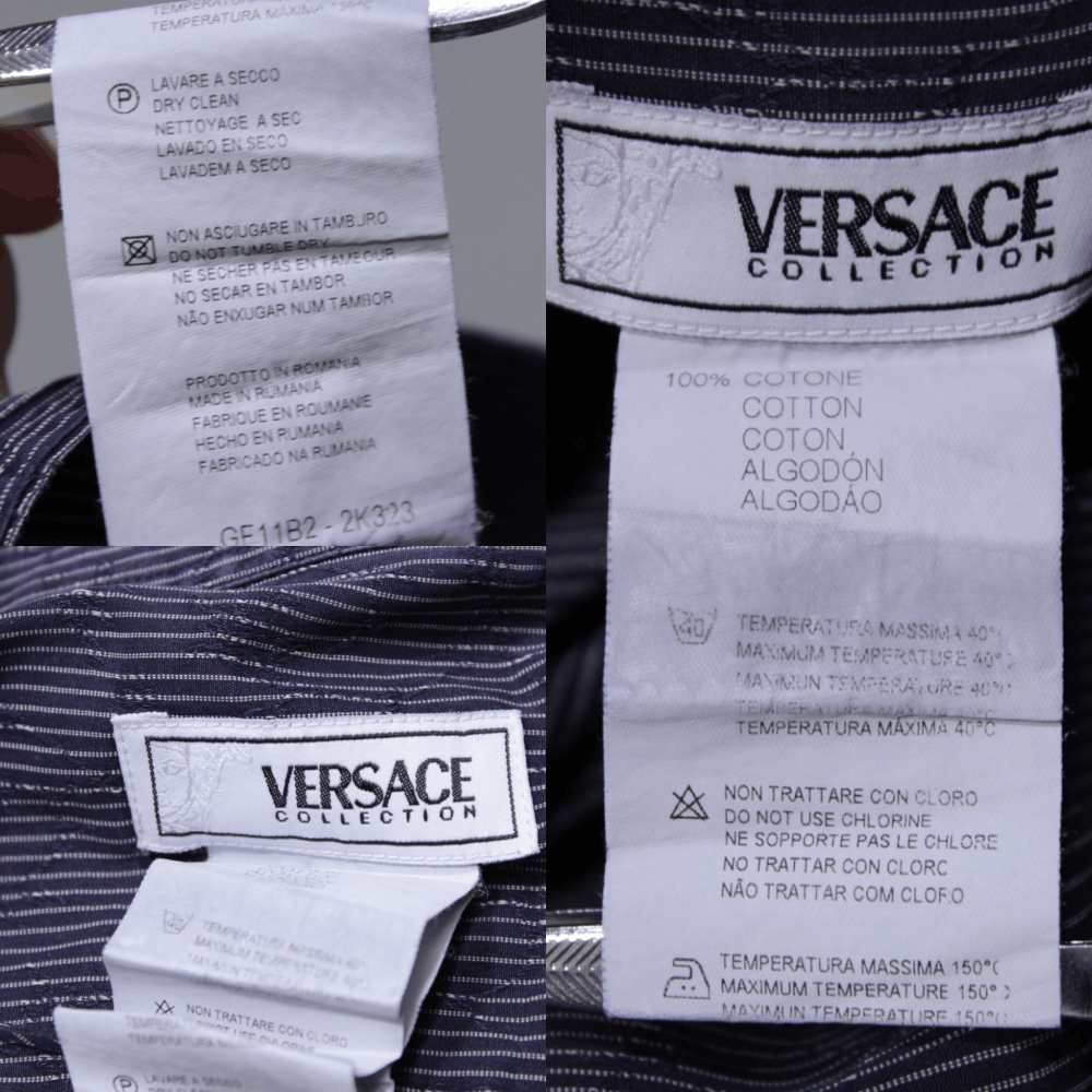 Versace Collection Purple Faded Shirt Size US M / EU 48-50 / 2 - 9 Thumbnail