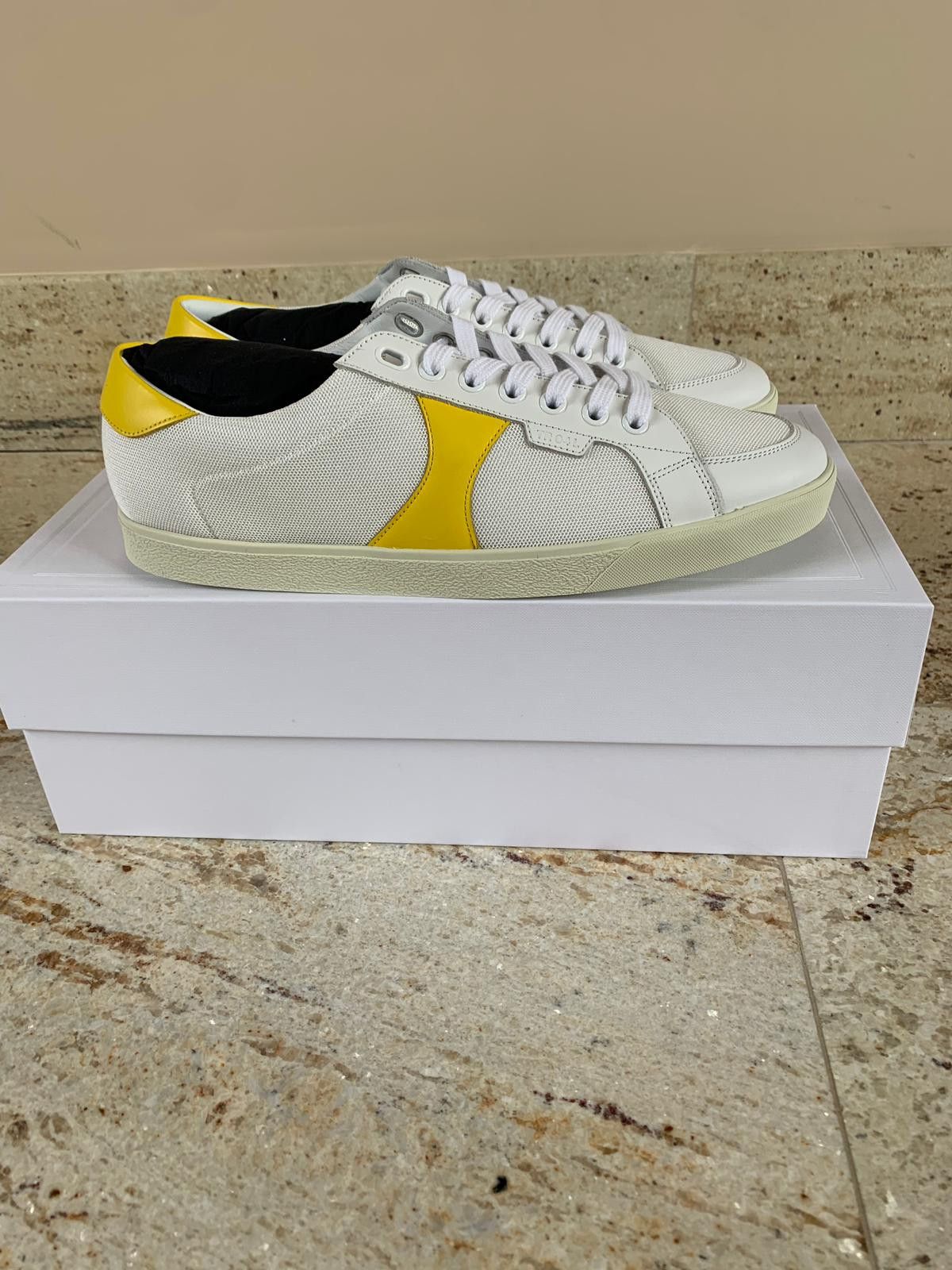 Celine Triomphe Low Top in Black & Yellow Size US 7 / EU 40 - 4 Thumbnail