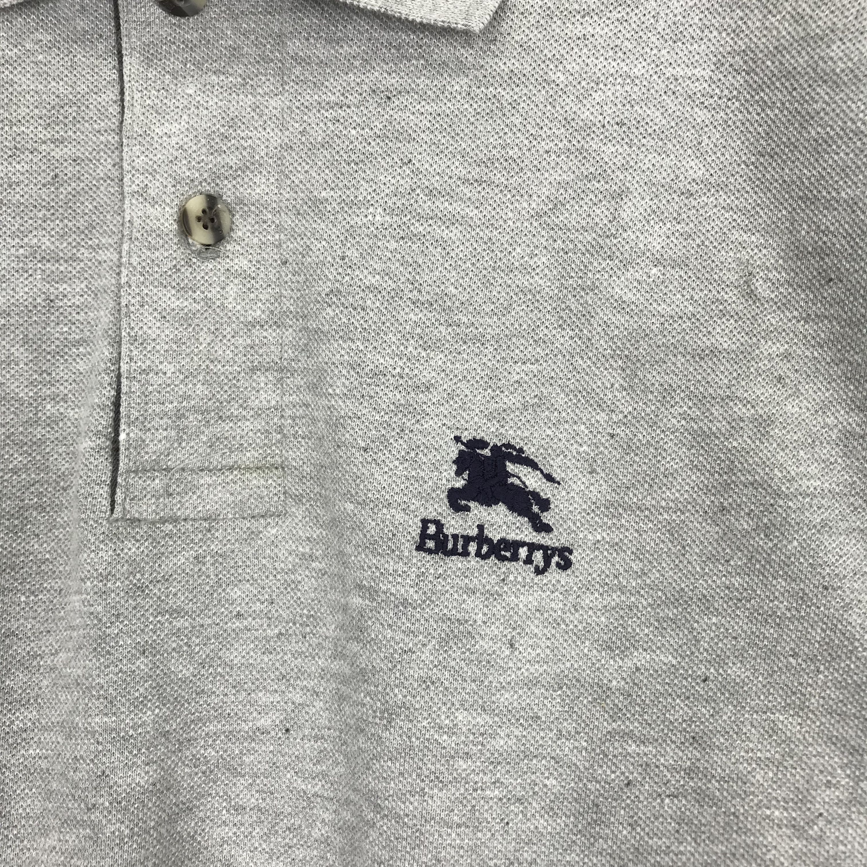 Burberry Vintage 90's Burberrys Polo Shirt Embroidery Logo Polo Tee Size US M / EU 48-50 / 2 - 5 Thumbnail