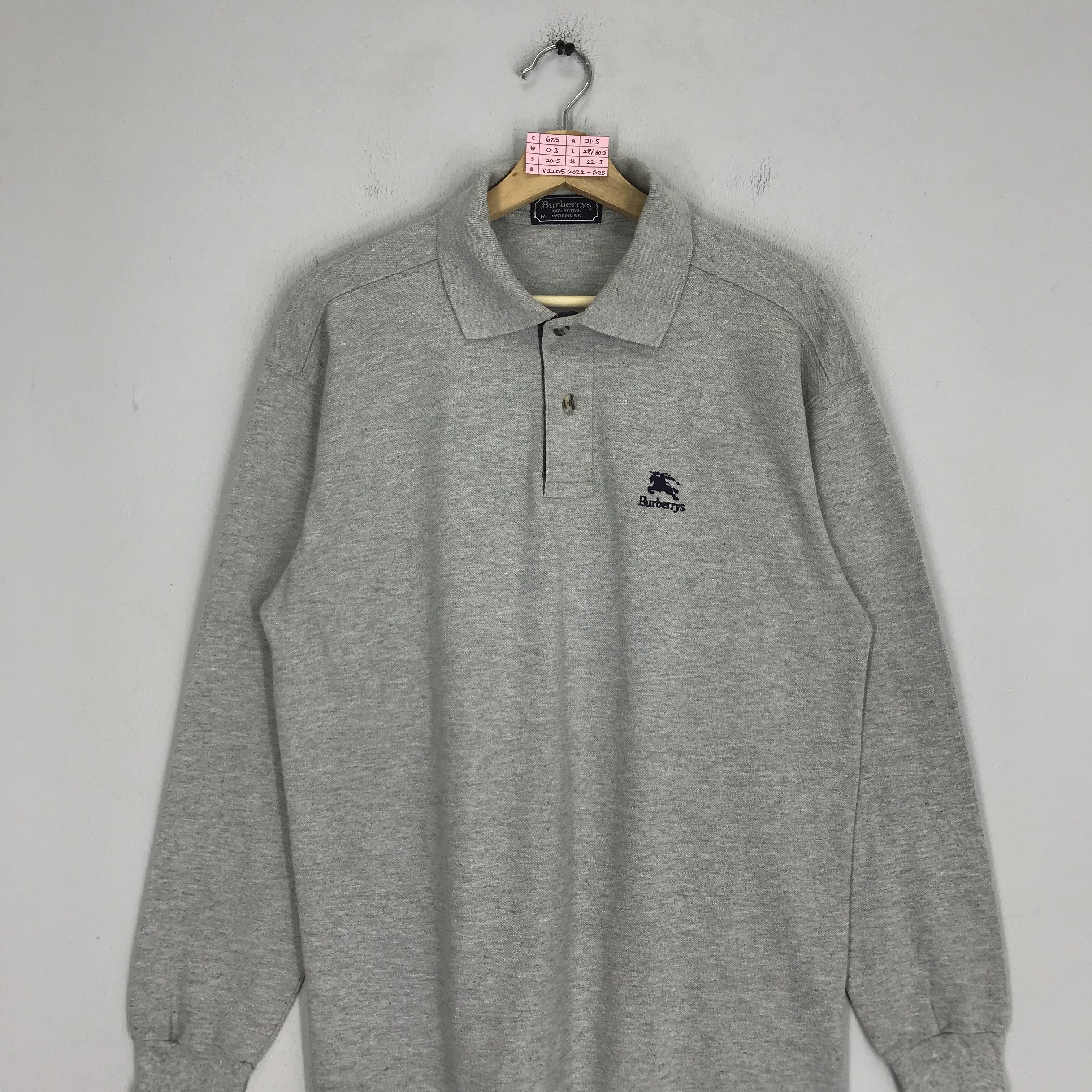 Burberry Vintage 90's Burberrys Polo Shirt Embroidery Logo Polo Tee Size US M / EU 48-50 / 2 - 3 Thumbnail