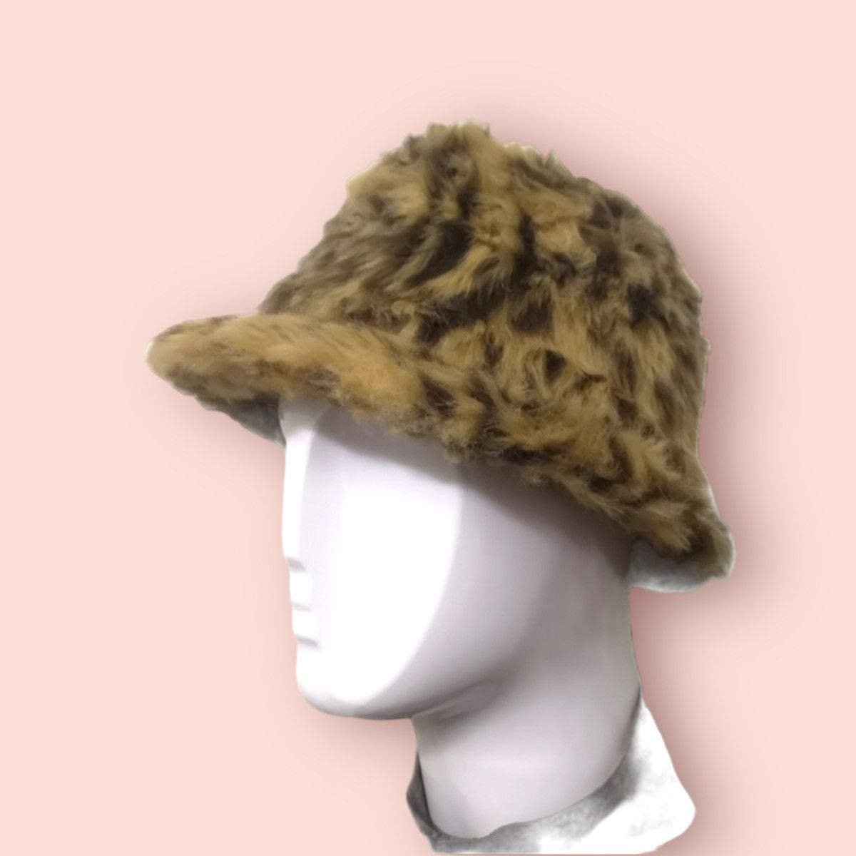 Japanese Brand GIMMICK LEOPARD FUR FEDORA BUCKET HAT Size ONE SIZE - 1 Thumbnail