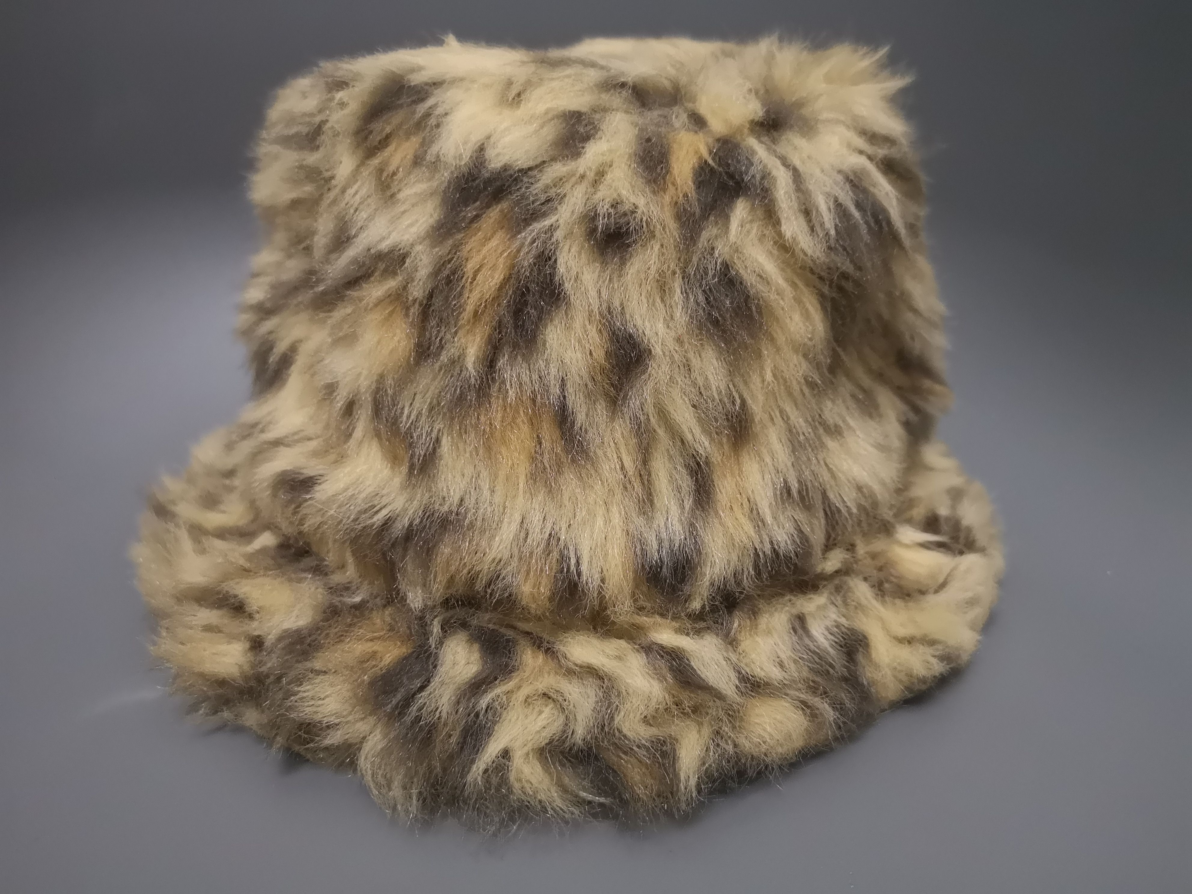 Japanese Brand GIMMICK LEOPARD FUR FEDORA BUCKET HAT Size ONE SIZE - 7 Thumbnail