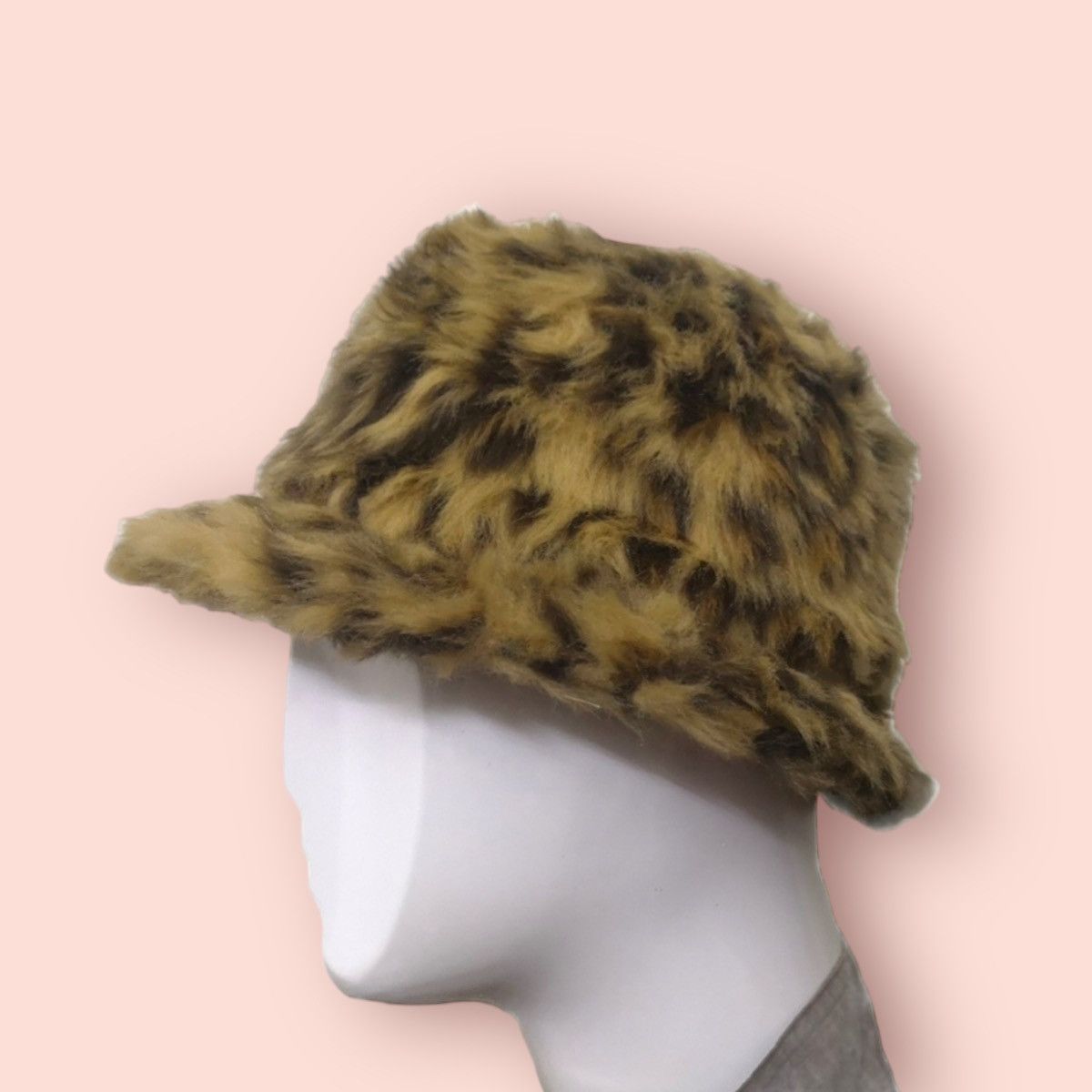 Japanese Brand GIMMICK LEOPARD FUR FEDORA BUCKET HAT Size ONE SIZE - 6 Thumbnail