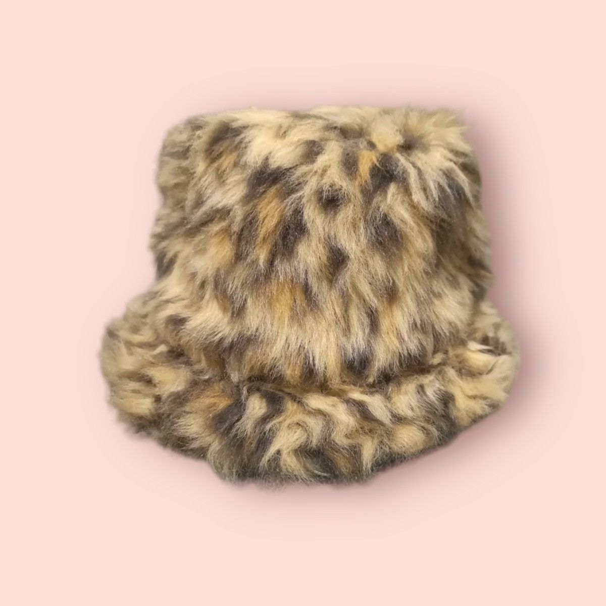 Japanese Brand GIMMICK LEOPARD FUR FEDORA BUCKET HAT Size ONE SIZE - 2 Thumbnail