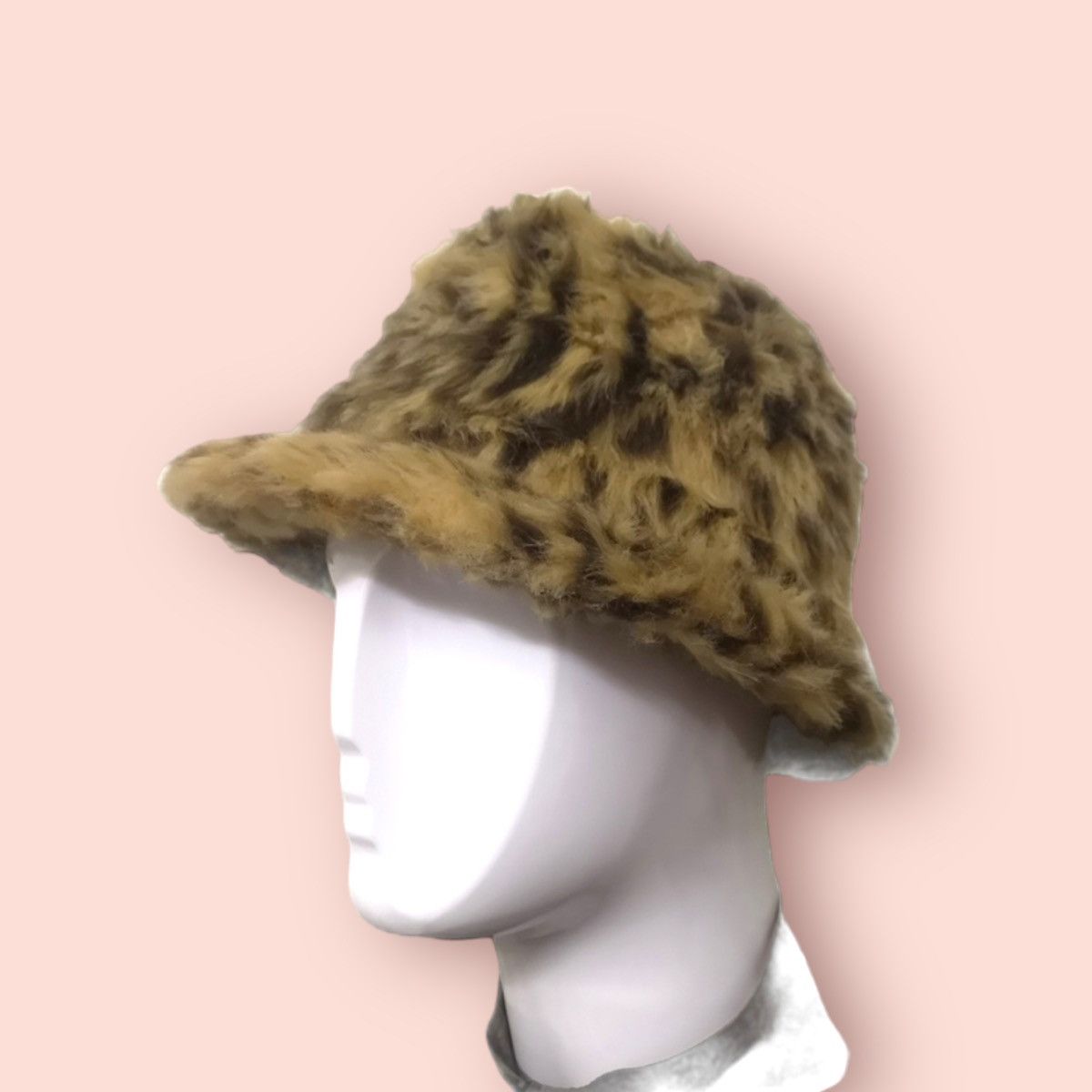 Japanese Brand GIMMICK LEOPARD FUR FEDORA BUCKET HAT Size ONE SIZE - 5 Thumbnail