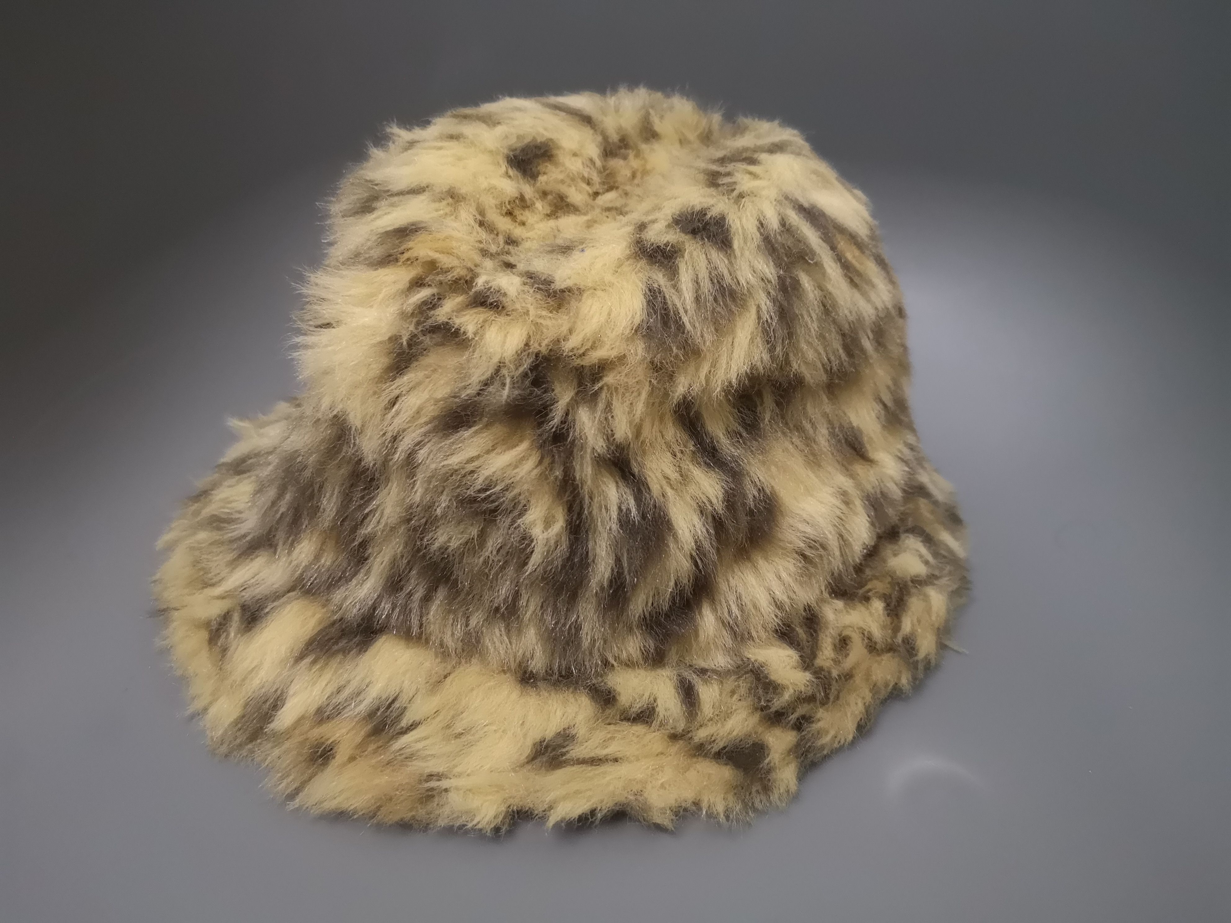 Japanese Brand GIMMICK LEOPARD FUR FEDORA BUCKET HAT Size ONE SIZE - 9 Thumbnail