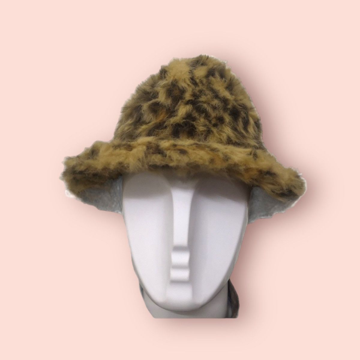 Japanese Brand GIMMICK LEOPARD FUR FEDORA BUCKET HAT Size ONE SIZE - 3 Thumbnail