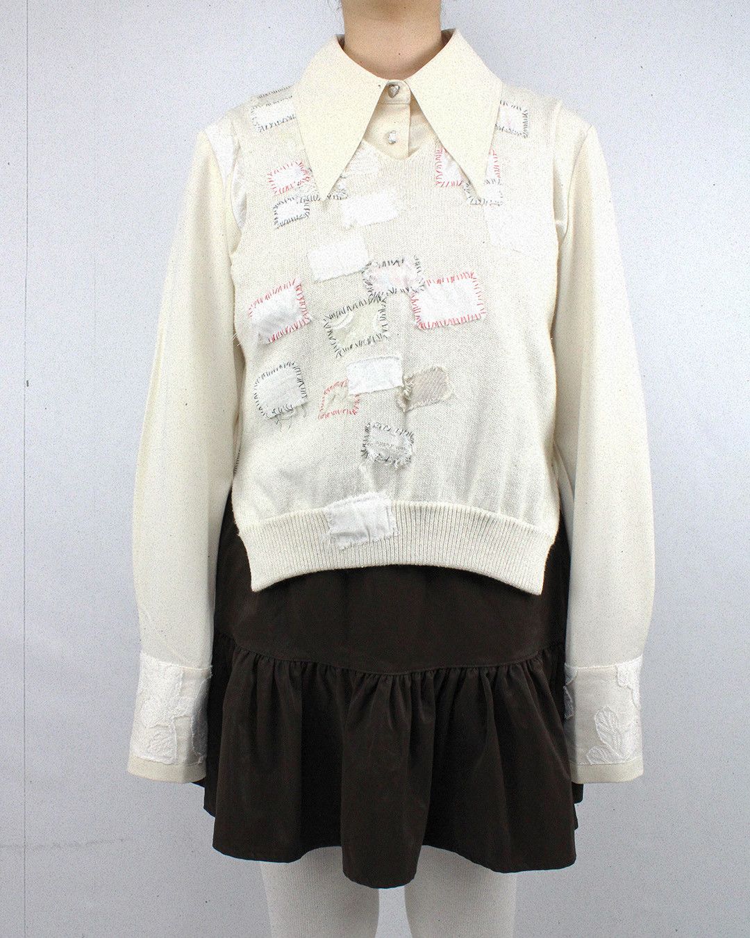 Undercover SS03 "Scab" Patchwork Vest Size M / US 6-8 / IT 42-44 - 1 Thumbnail